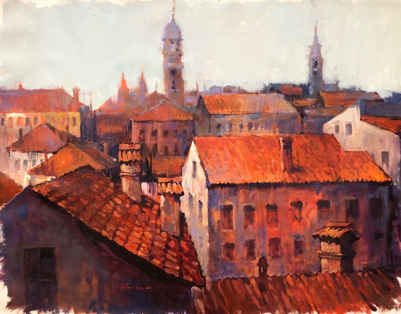 Venice Rooftops - Oil on Canvas