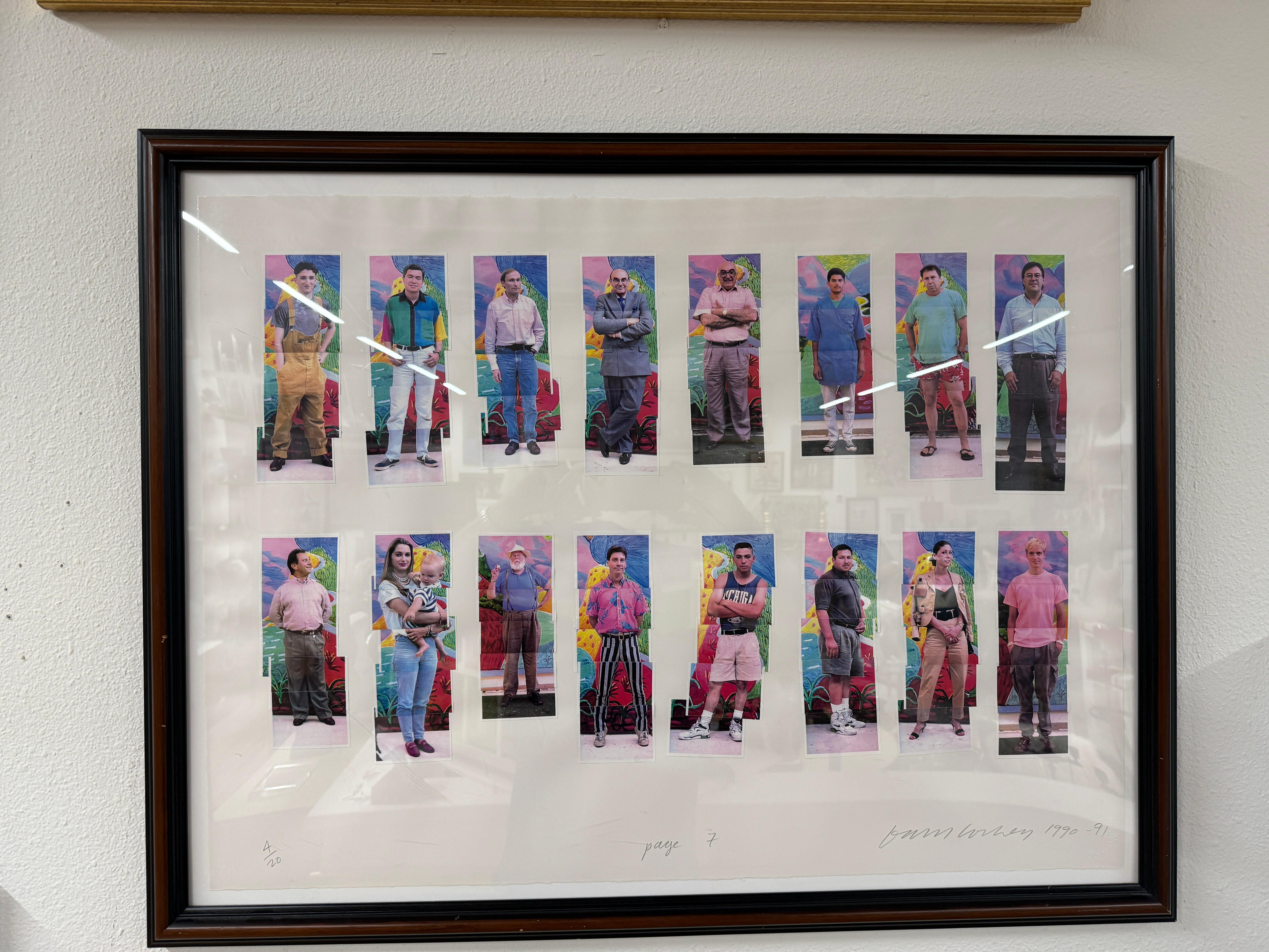 David Hockney 112 L.A. Besucher Folio 7 Lithos & Titelblatt Ed 20 Orig Quittung im Angebot 6