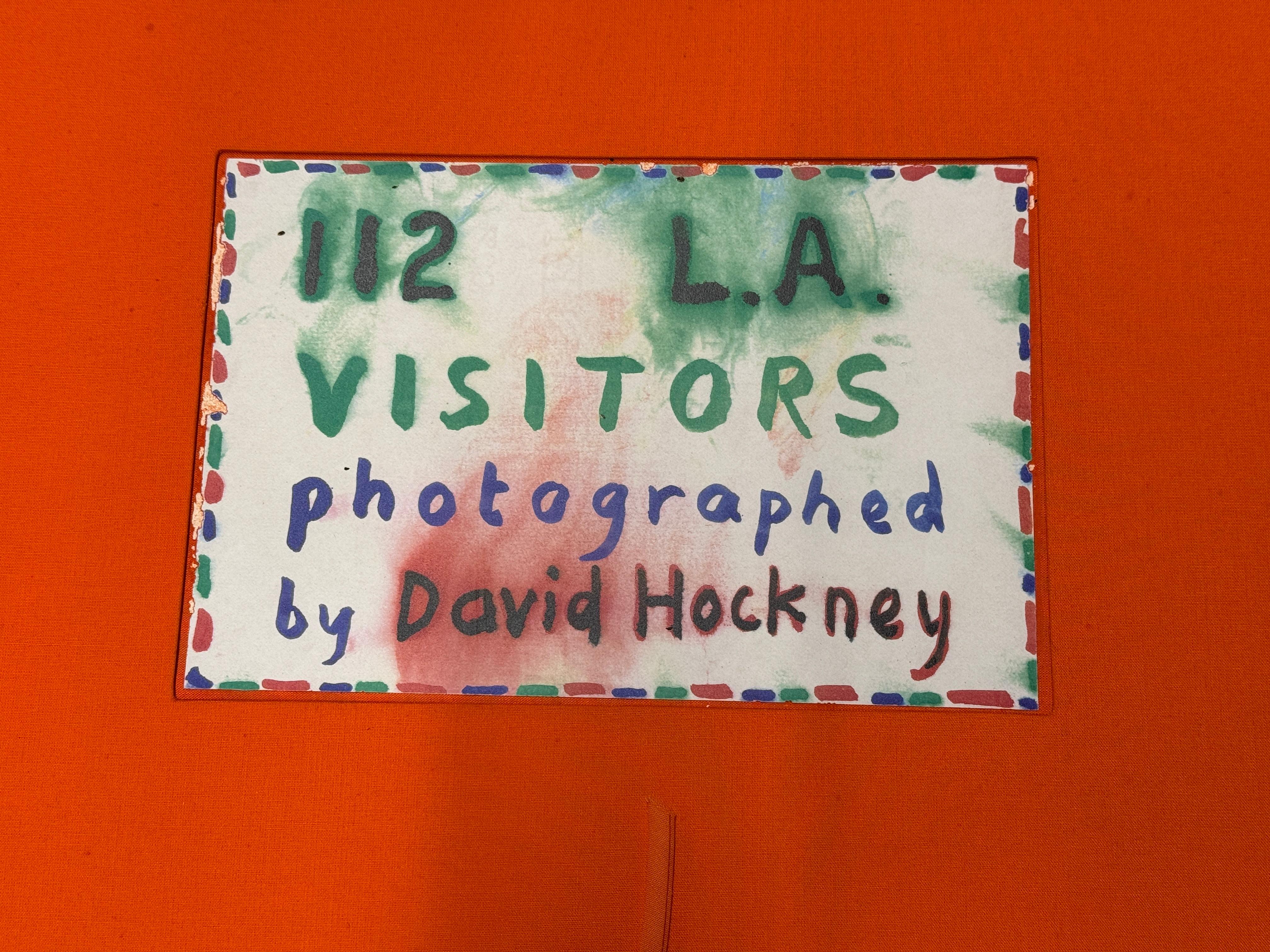 David Hockney 112 L.A. Besucher Folio 7 Lithos & Titelblatt Ed 20 Orig Quittung im Angebot 8