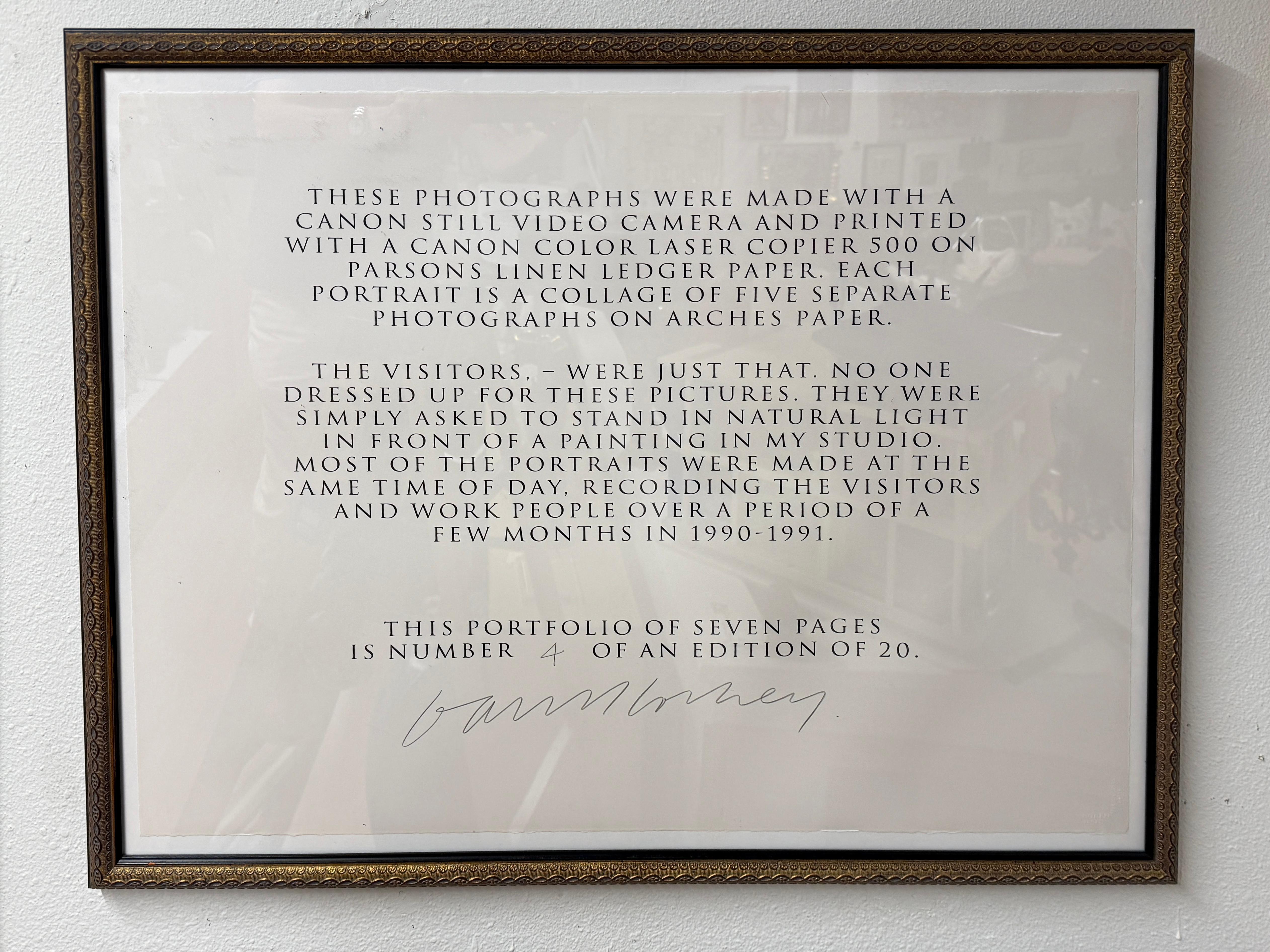 David Hockney 112 L.A. Besucher Folio 7 Lithos & Titelblatt Ed 20 Orig Quittung (Handgefertigt) im Angebot