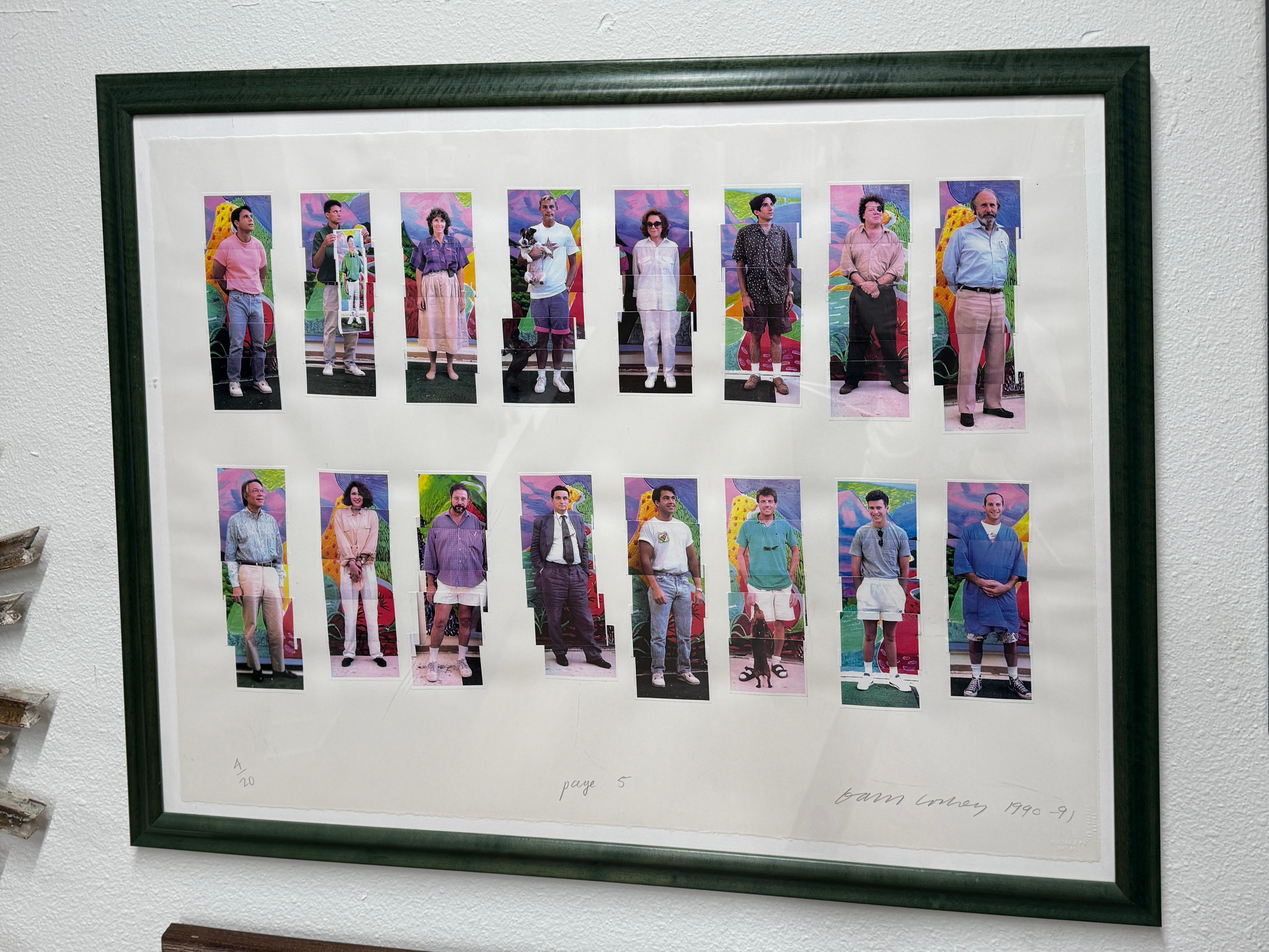 David Hockney 112 L.A. Besucher Folio 7 Lithos & Titelblatt Ed 20 Orig Quittung im Zustand „Relativ gut“ im Angebot in Palm Springs, CA