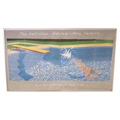David Hockney 1982 'A Diver' Australian National Gallery Poster Print