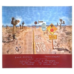 David Hockney 1986 Pear Blossom Highway Original Exhibition Lithograph Poster