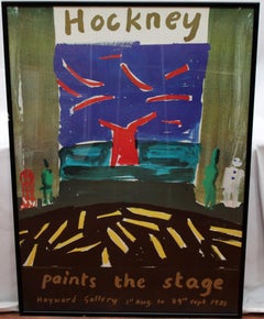 Paints the Stage Poster by David Hockney - Year 1985