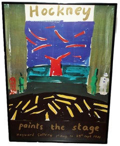 Paints the Stage Poster by David Hockney - Year 1985