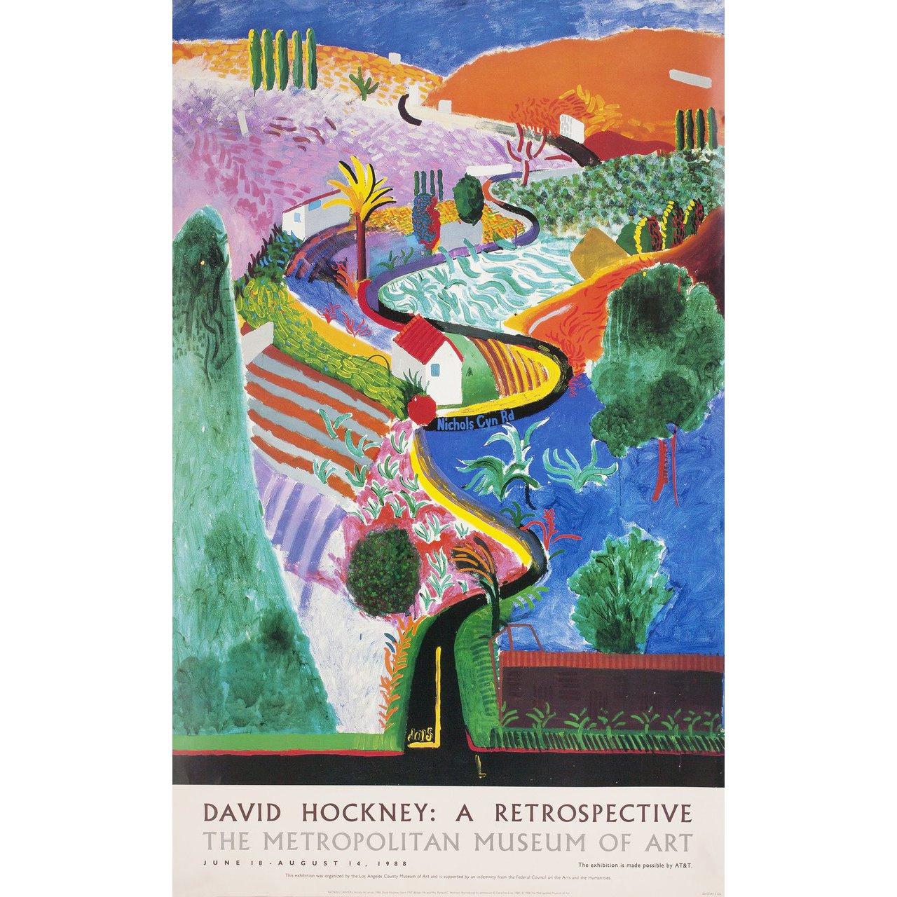 David Hockney A Retrospective 1988 U S Exhibition Poster For Sale At david-hockney-a-retrospective-1988-u-s-exhibition-poster-for-sale-at