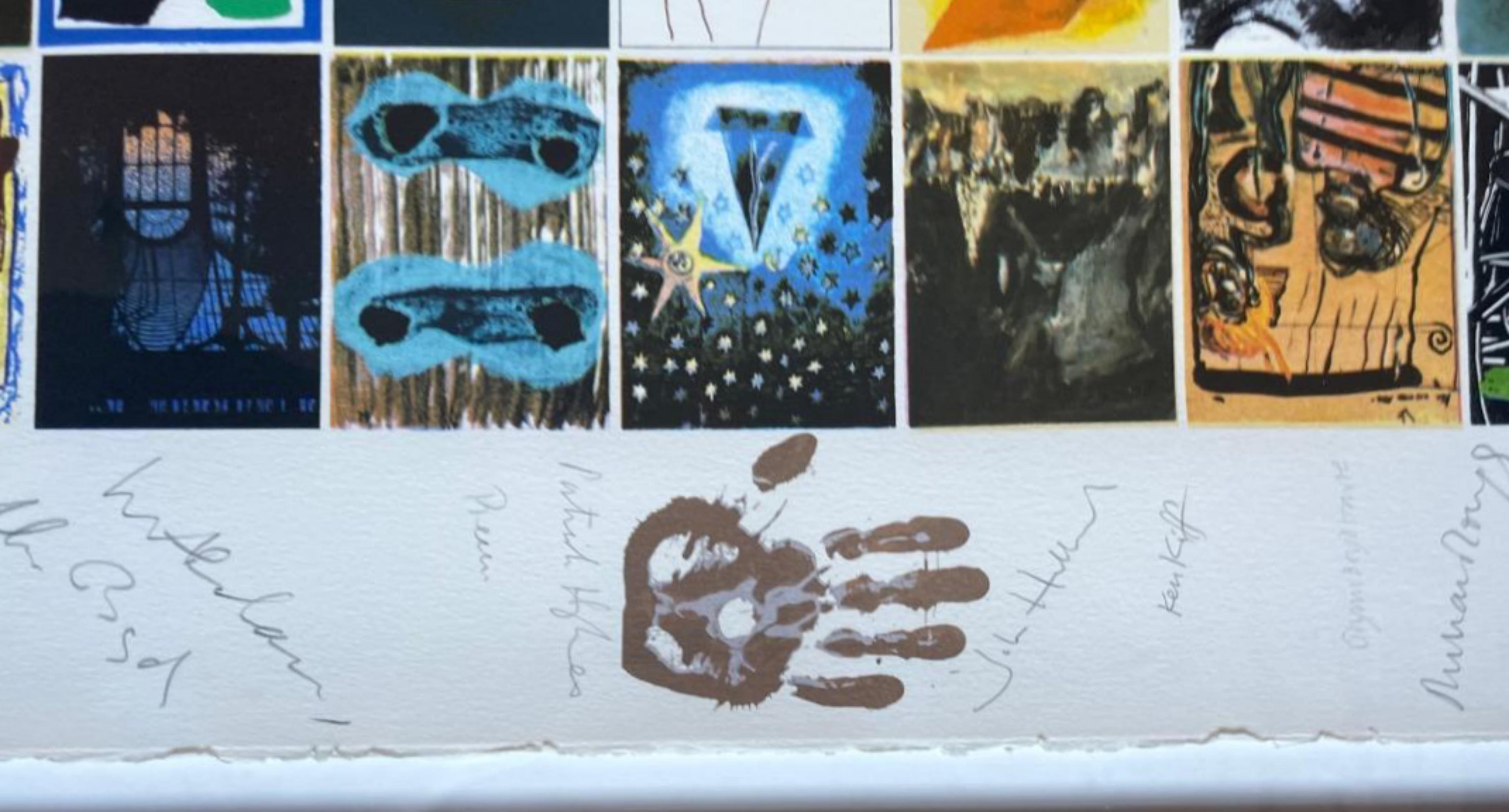 Visual Aid for Band Aid SIGNED 104 British artists: David Hockney, Bridget Riley For Sale 2