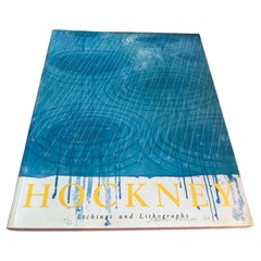 "David Hockney - Radierungen und Lithographien" Buch - Erste Ausgabe 1988