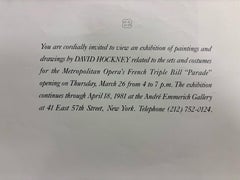 David Hockney Exhibition Poster