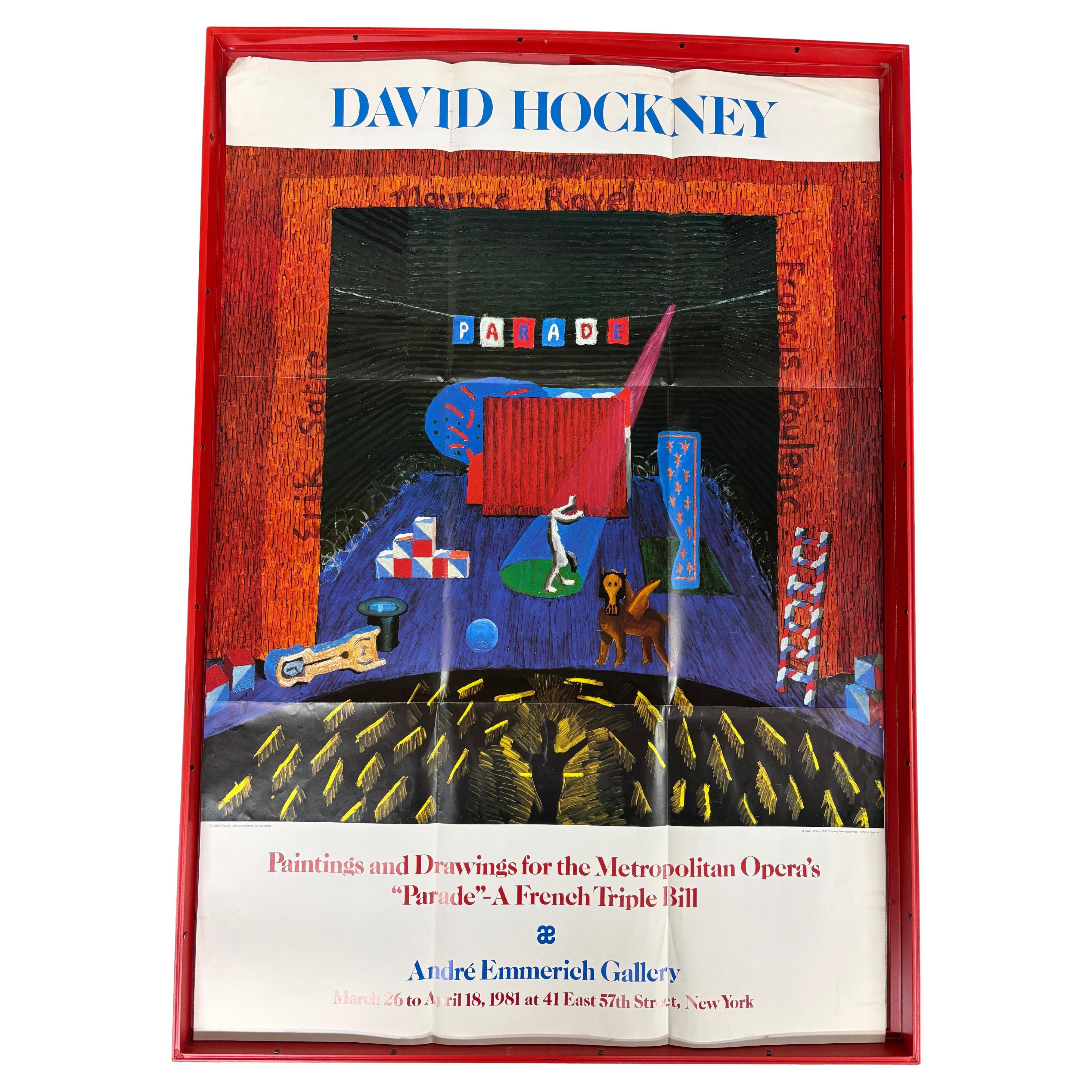 David Hockney Exhibition Poster For Sale