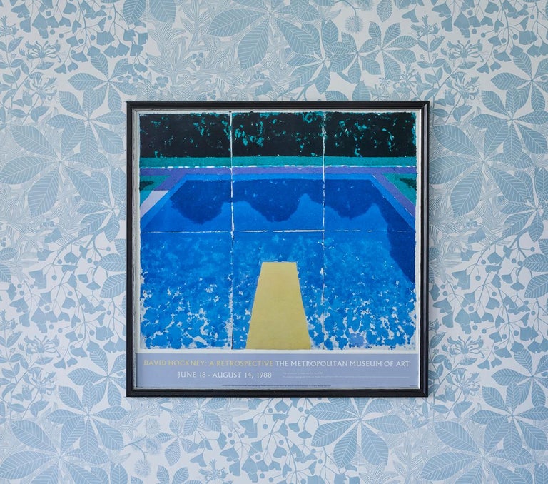 David Hockney Exhibition Poster "Piscines De Papier", 1978 at 1stDibs