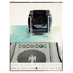 Impression d'exposition de David Hockney, encadrée