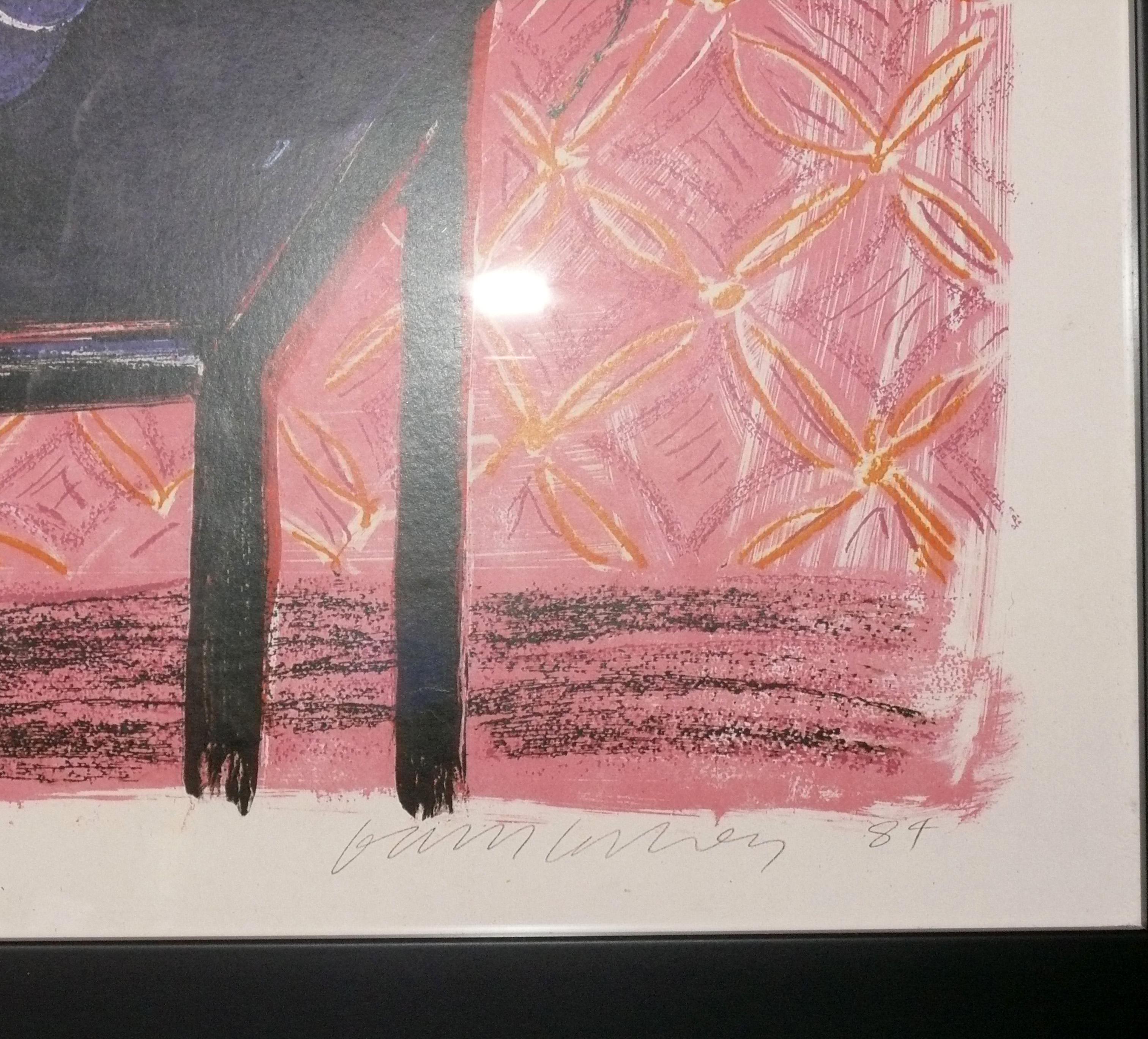 Américain David Hockney Flowers Lithographie Art Moderne du Milieu du Siècle 29