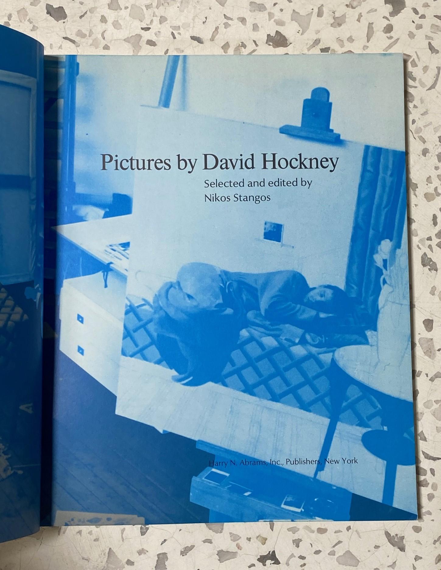 David Hockney Livre signé à la main Première édition Pictures by David Hockney, 1979 en vente 4