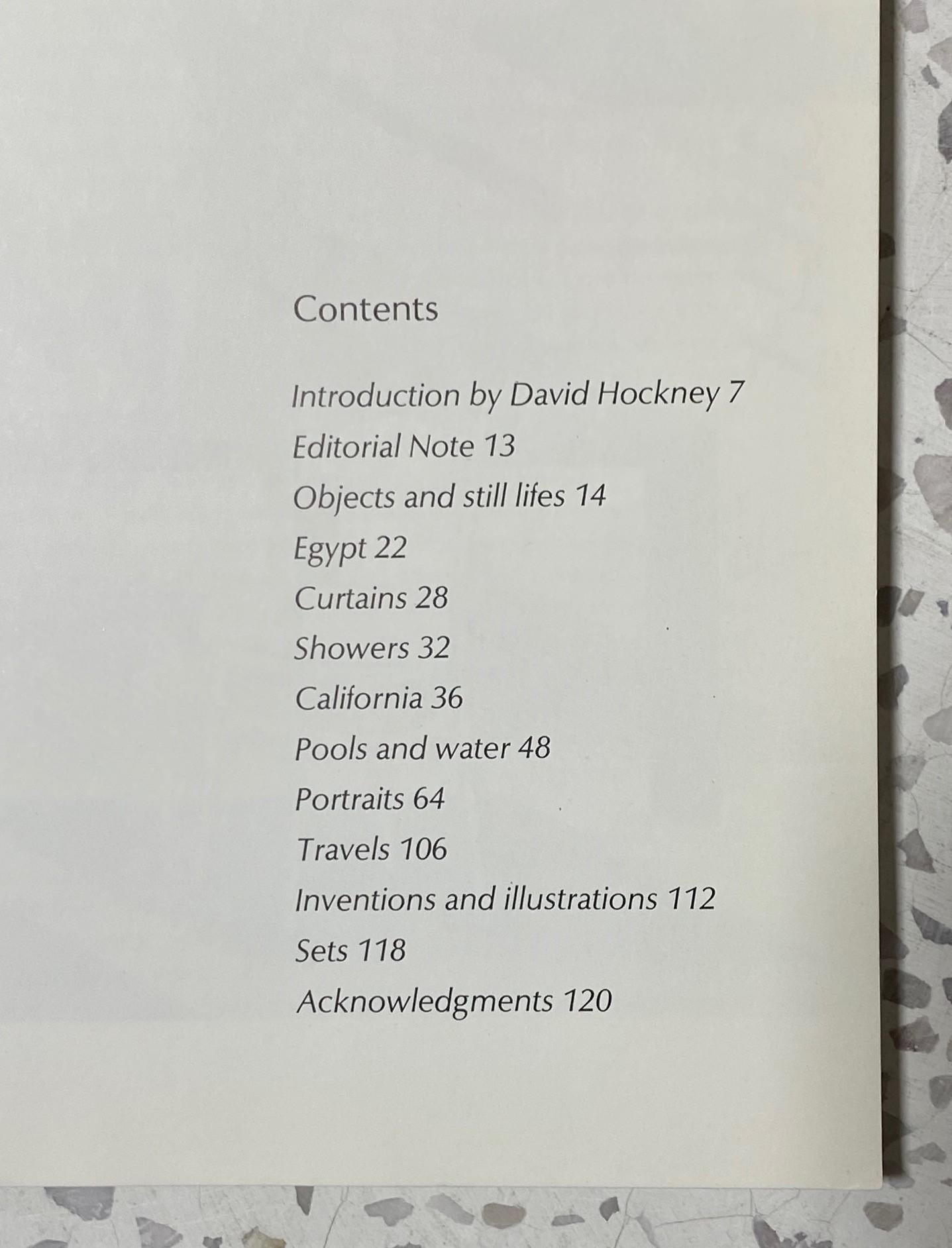 David Hockney Livre signé à la main Première édition Pictures by David Hockney, 1979 en vente 6
