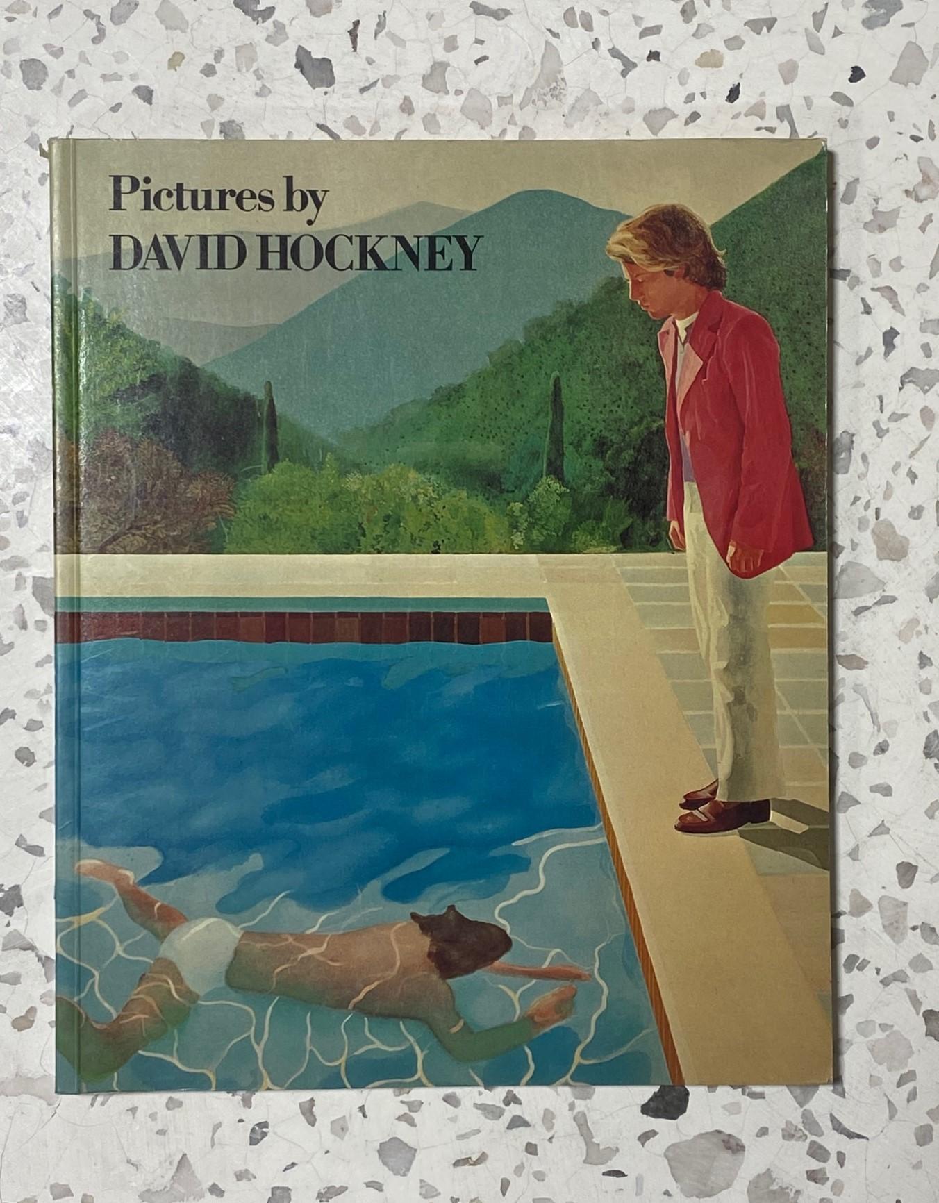A David Hockney hand-signed first edition/ first printing (there was no hardcover book.  This copy is the true first edition) softcover art book 