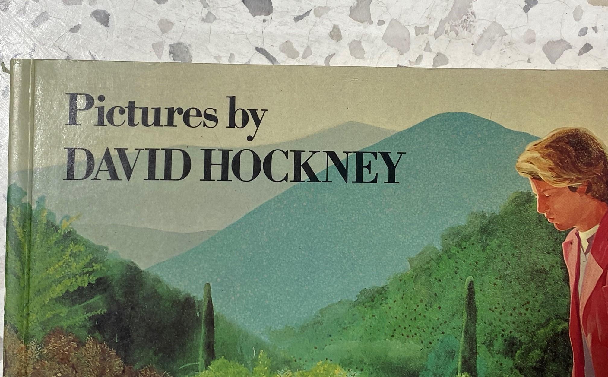Moderne David Hockney Livre signé à la main Première édition Pictures by David Hockney, 1979 en vente
