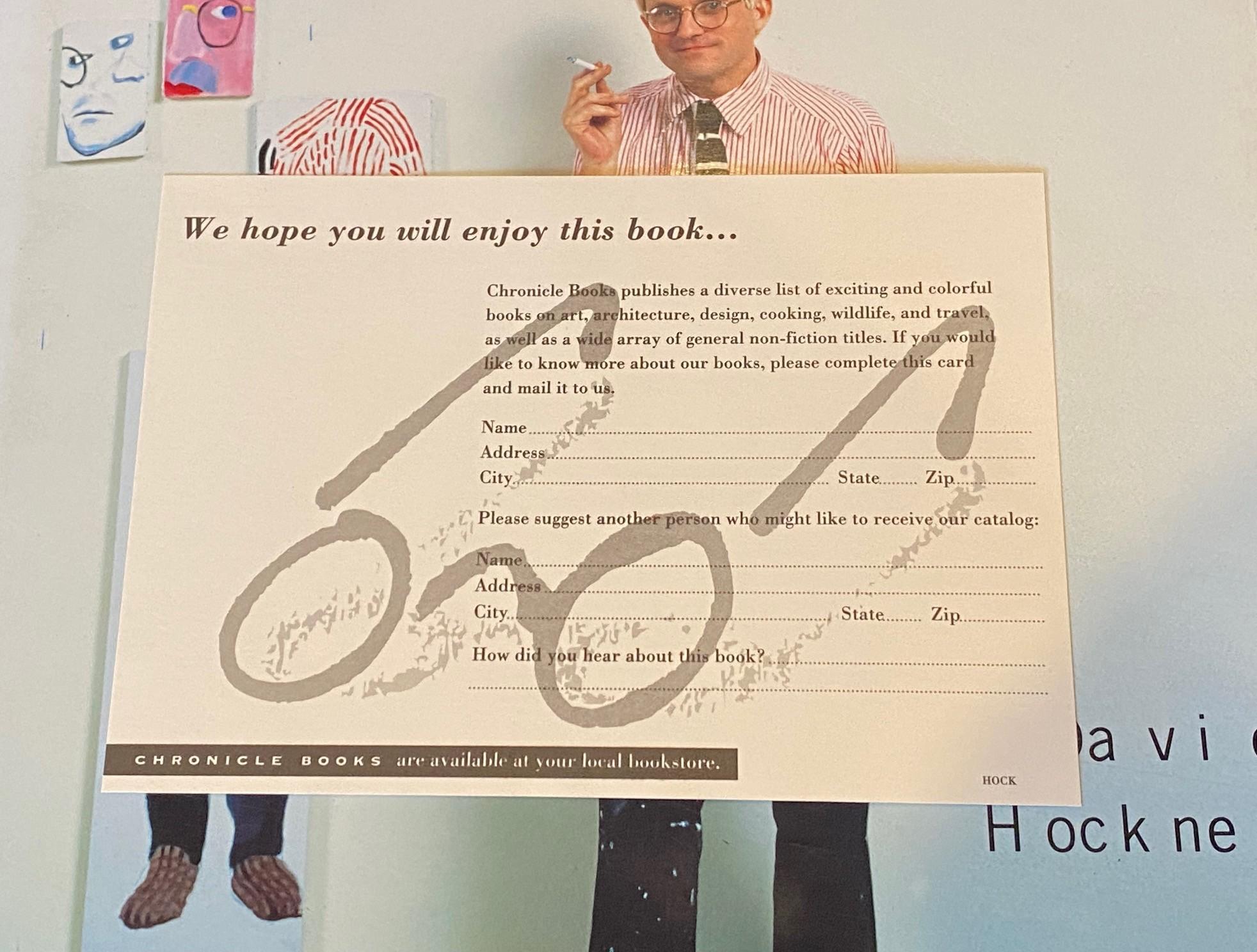 David Hockney, libro firmato e timbrato a mano, prima edizione, That's The Way I See It (Il modo in cui lo vedo) in vendita 7