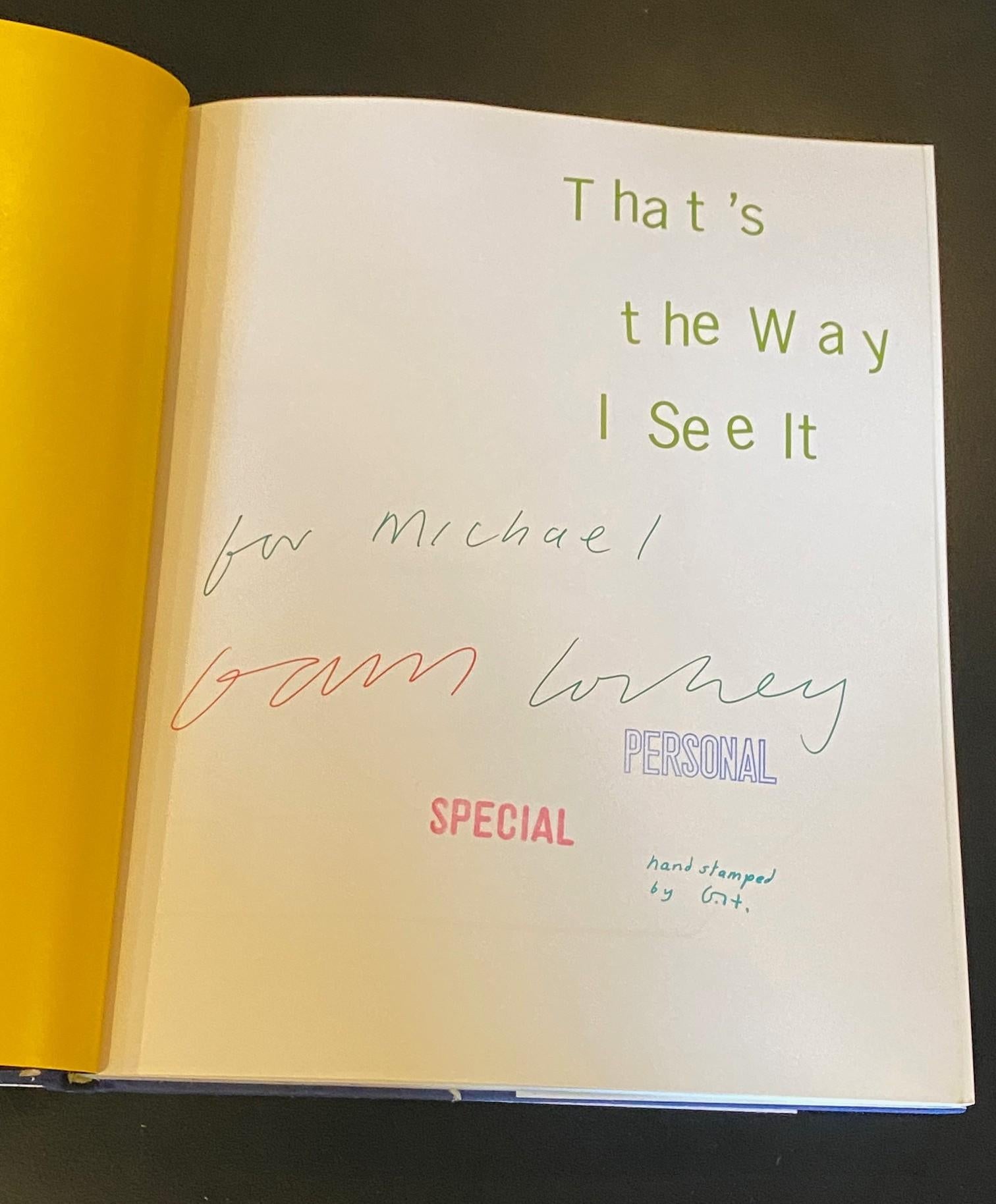 David Hockney, libro firmato e timbrato a mano, prima edizione, That's The Way I See It (Il modo in cui lo vedo) in vendita 9