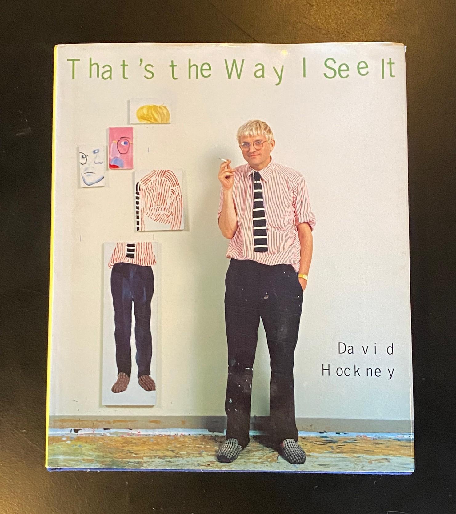 Una rara prima edizione/prima stampa firmata a mano da David Hockney (con linea numerica completa 
