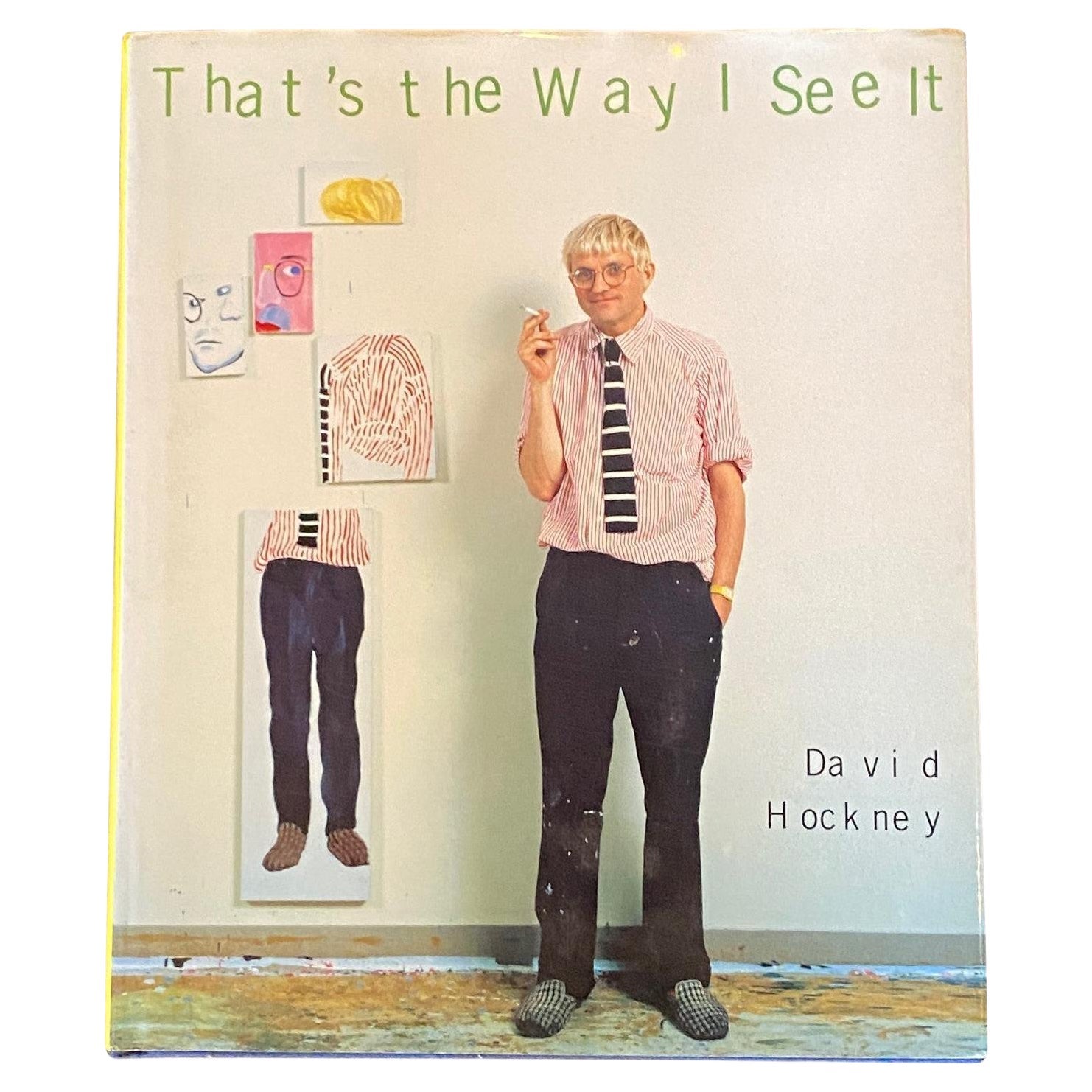David Hockney Hand Signed & Stamped First Edition Book That's The Way I See It