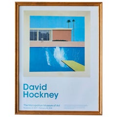 David Hockney Lithograph Poster 'A Bigger Splash', New York, 2017