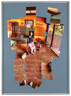 Mother, Los Angeles December 1982 Hockney Large Scale Framed Photo collage 