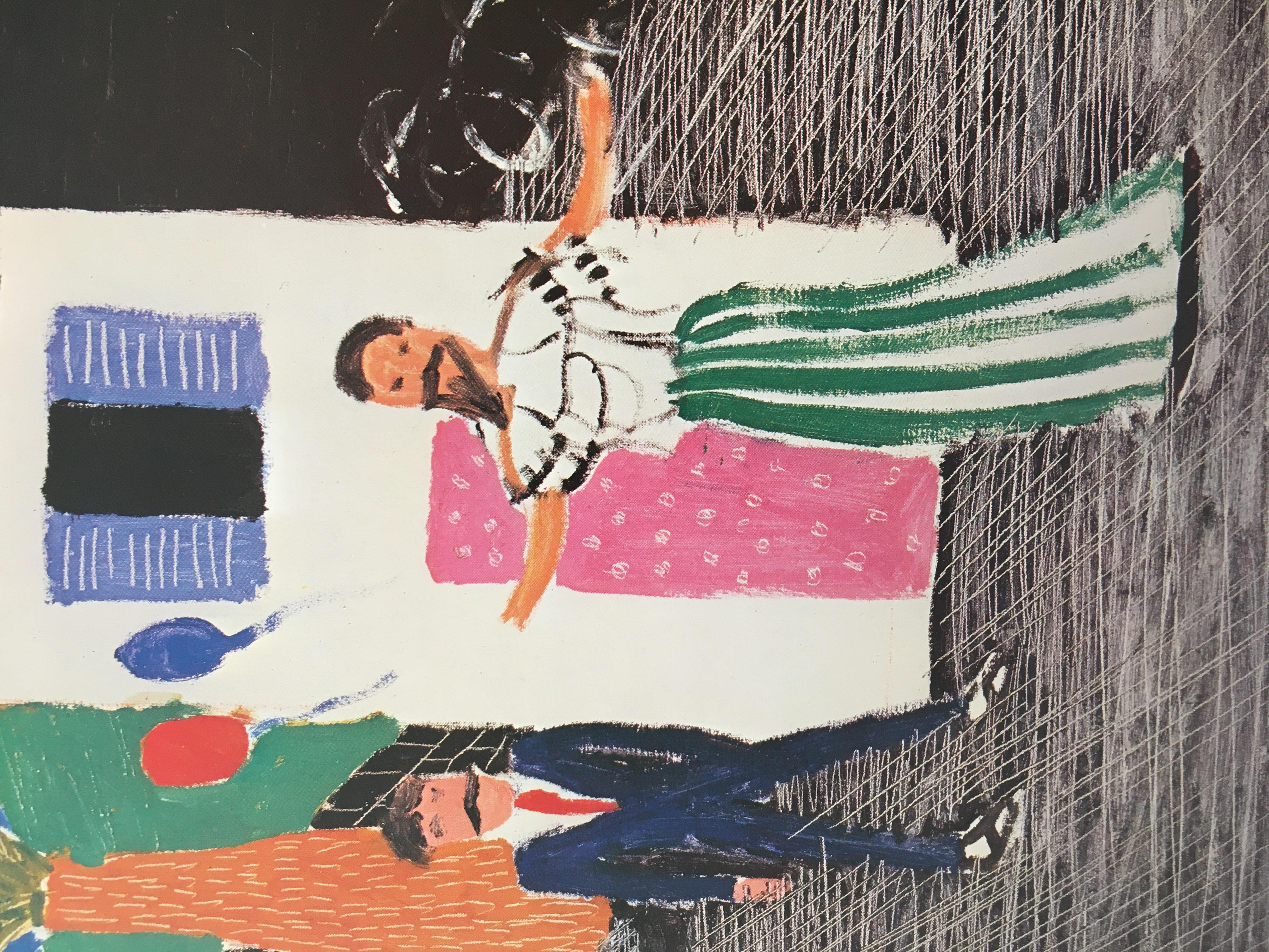 Affiche d'origine de David Hockney pour l'exposition THE PARADE OUTDOORS 1981 Bon état - En vente à Melbourne, Victoria