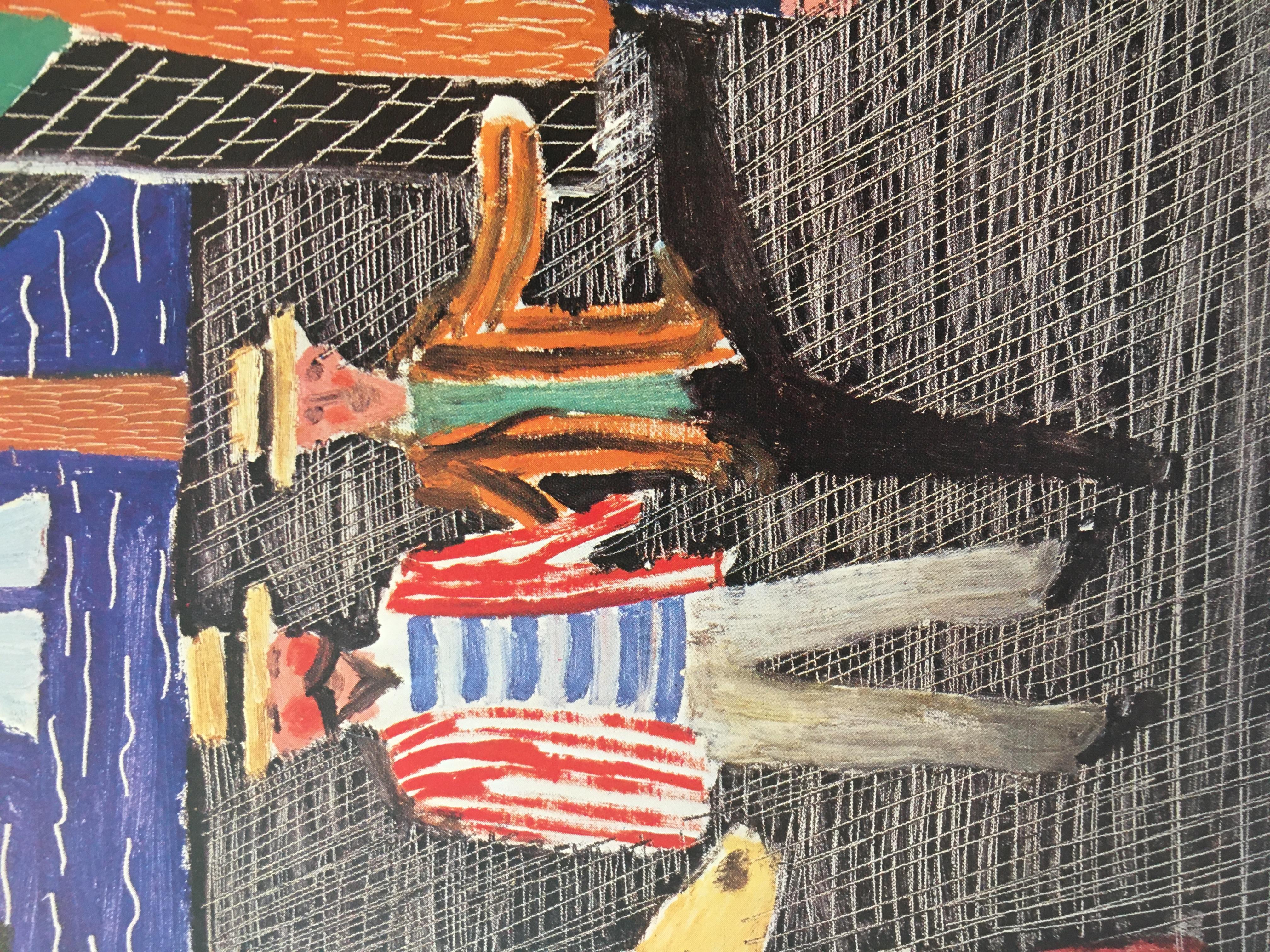 Fin du 20e siècle Affiche d'origine de David Hockney pour l'exposition THE PARADE OUTDOORS 1981 en vente