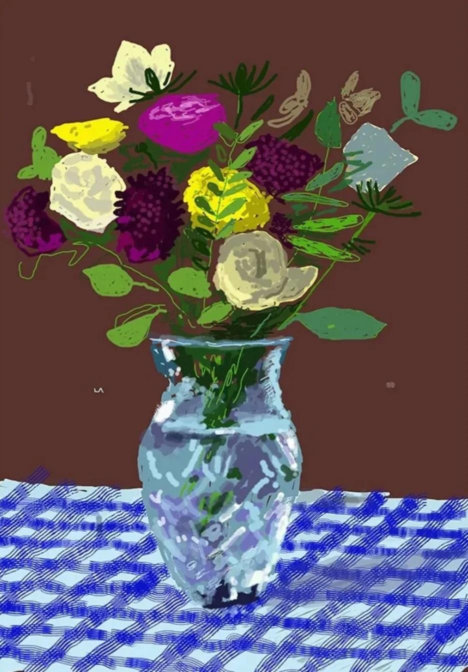 20th March 2021, Flowers, Glass Vase On A Table