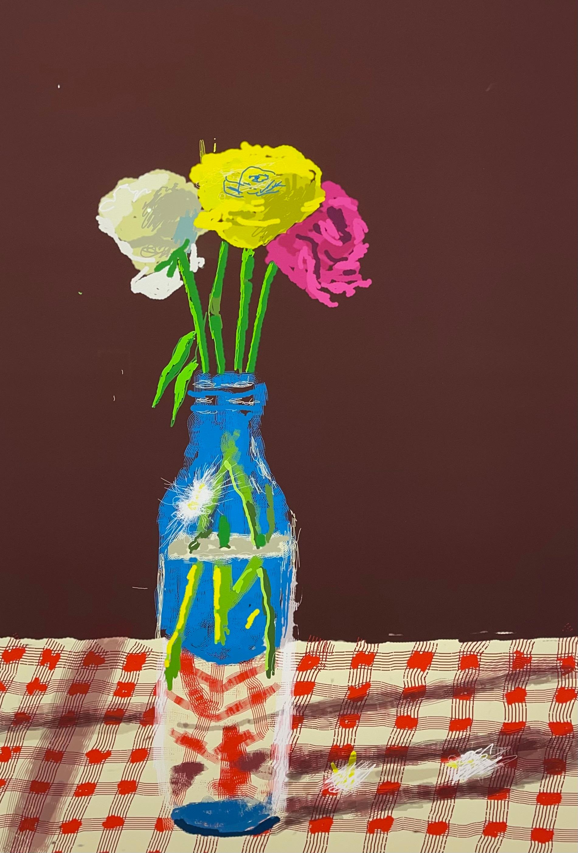 23rd March, Flowers in a Milk Bottle, 2021