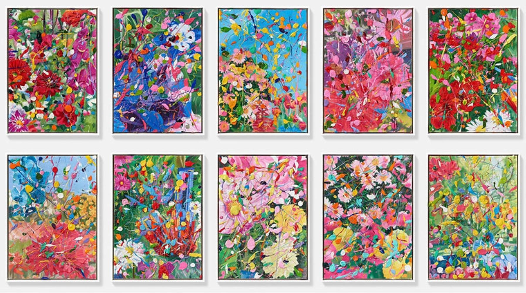 Large Hidden Gardens Oil Painting