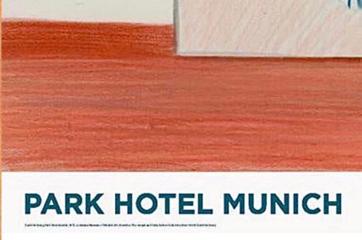 Mid-Century Modern David Hockney Park Hotel Munich Original Exhibition Lithograph Poster Denmark For Sale