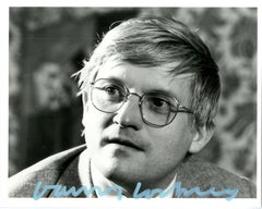 Photograph taken of the artist (hand signed by David Hockney)