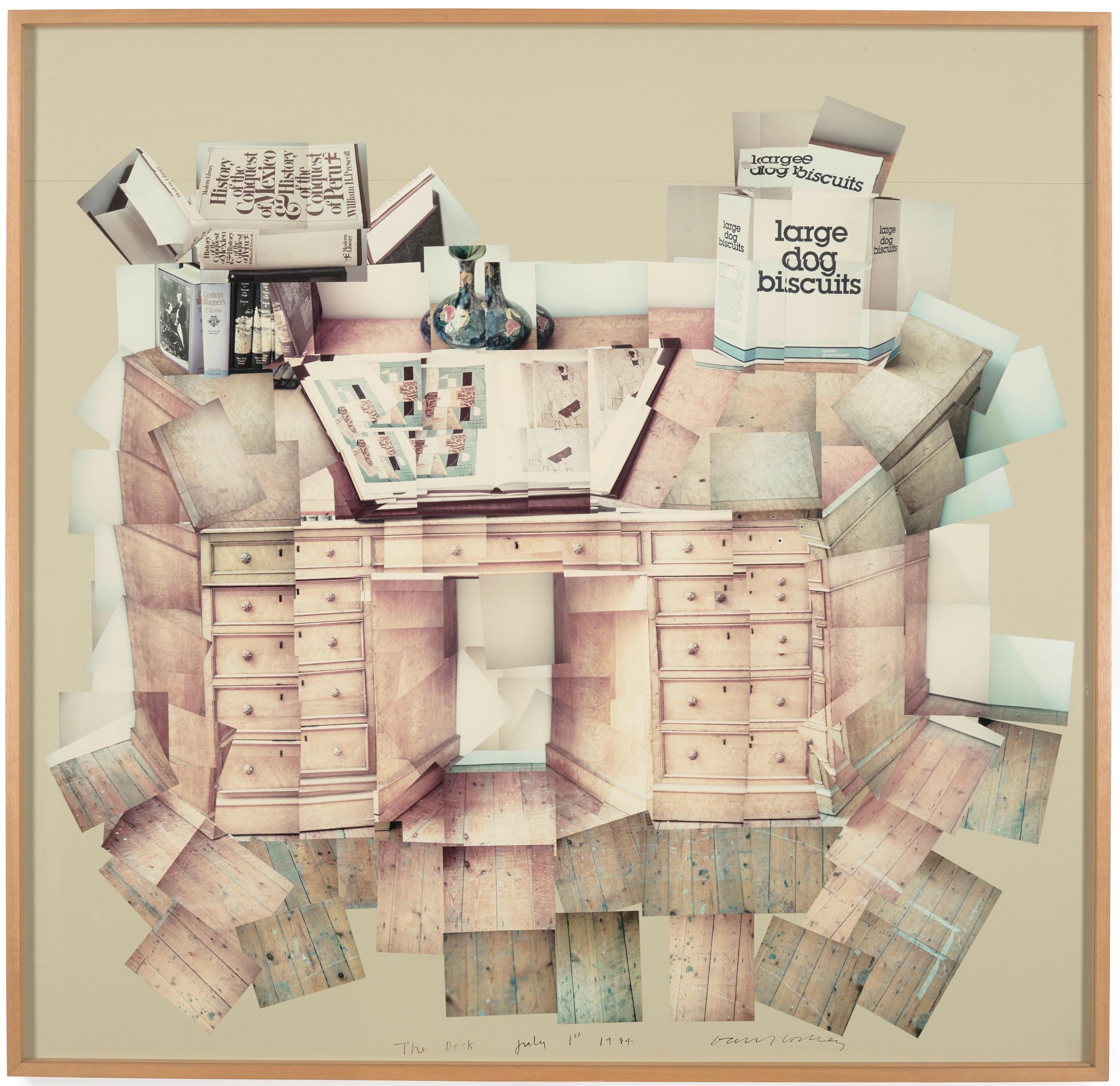 Abstract Photograph David Hockney - Le bureau