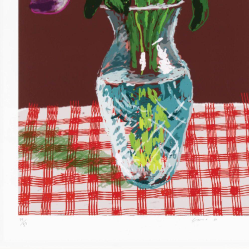 16 mars 2021, Tulipes en verre taillé - Print de David Hockney