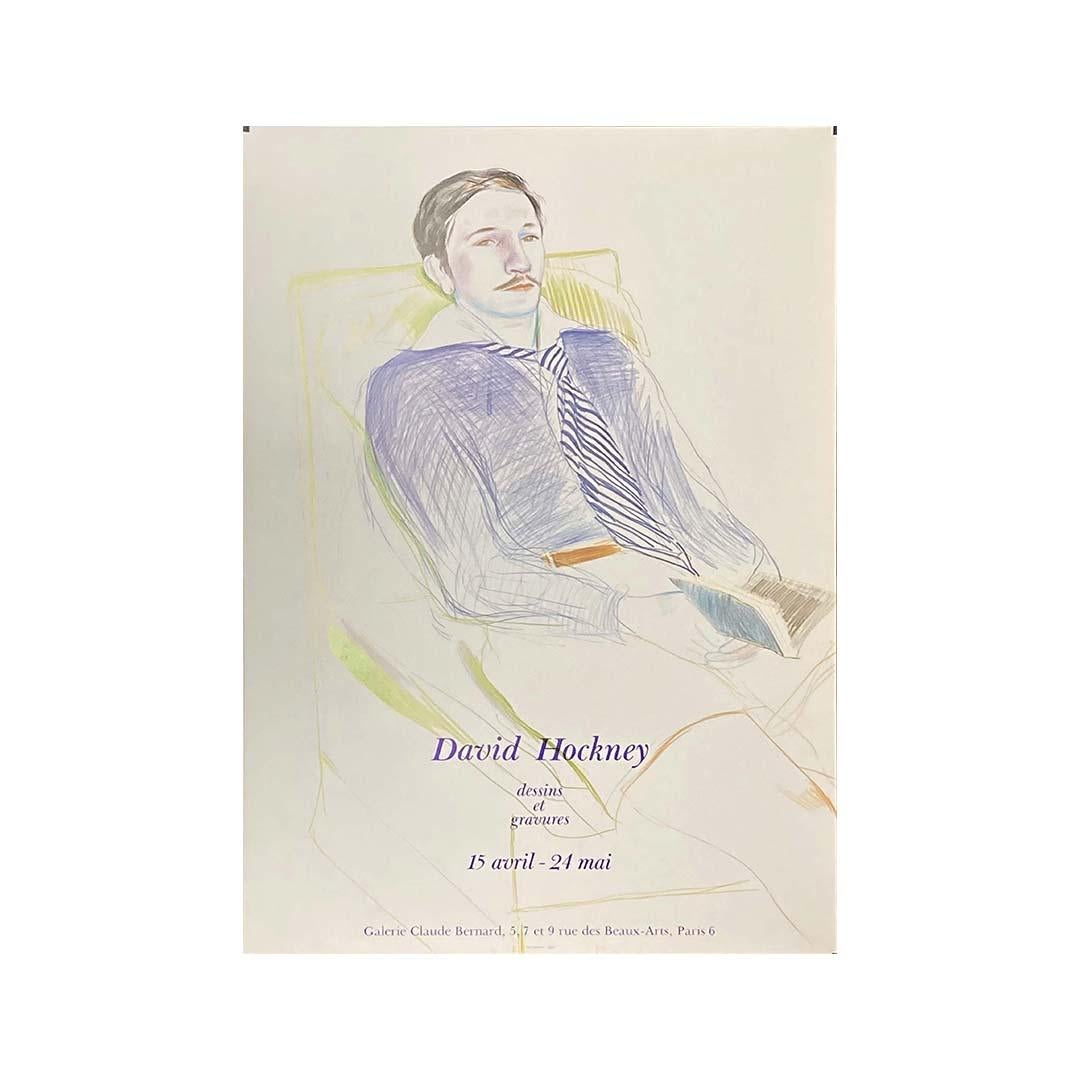 1975 exhibition Dessins et Gravures by David Hockney at Galerie Claude Bernard For Sale 3