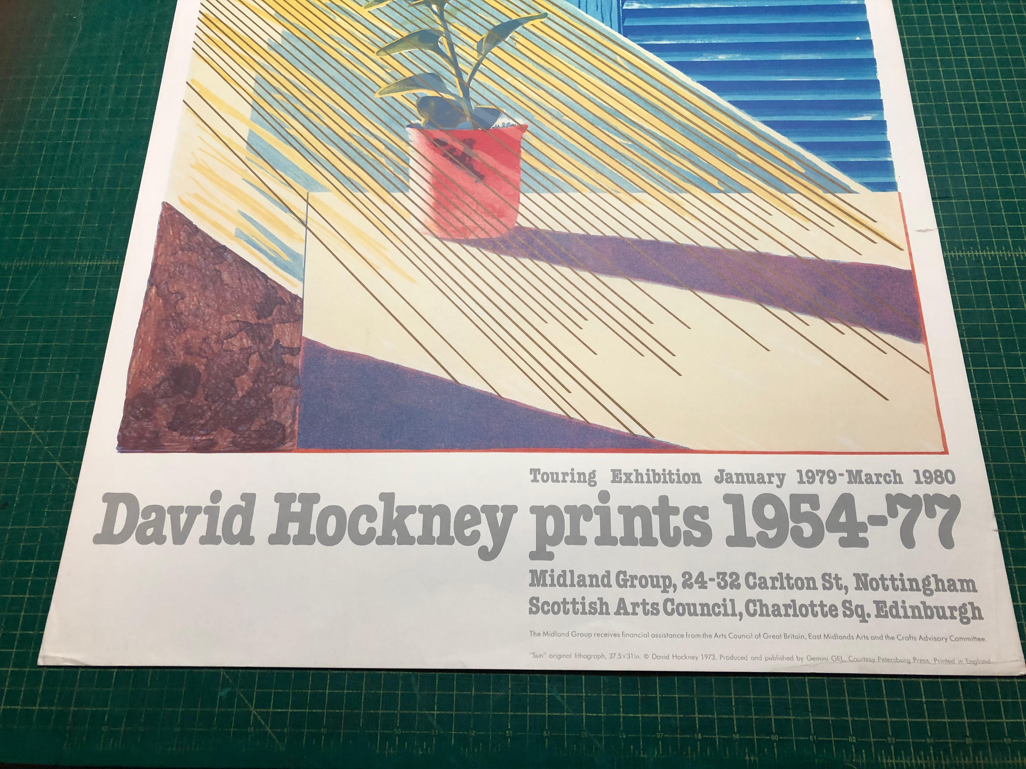 1981 After David Hockney 'Sun from the Weather Series' Pop Art 1