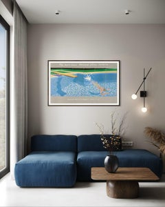 1982 El Buzo Piscina de Papel Galería Nacional Australiana Cartel