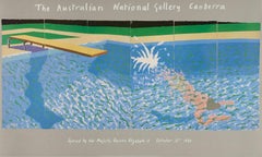 Vintage 1982 The Diver Paper Pool Australian National Gallery Poster