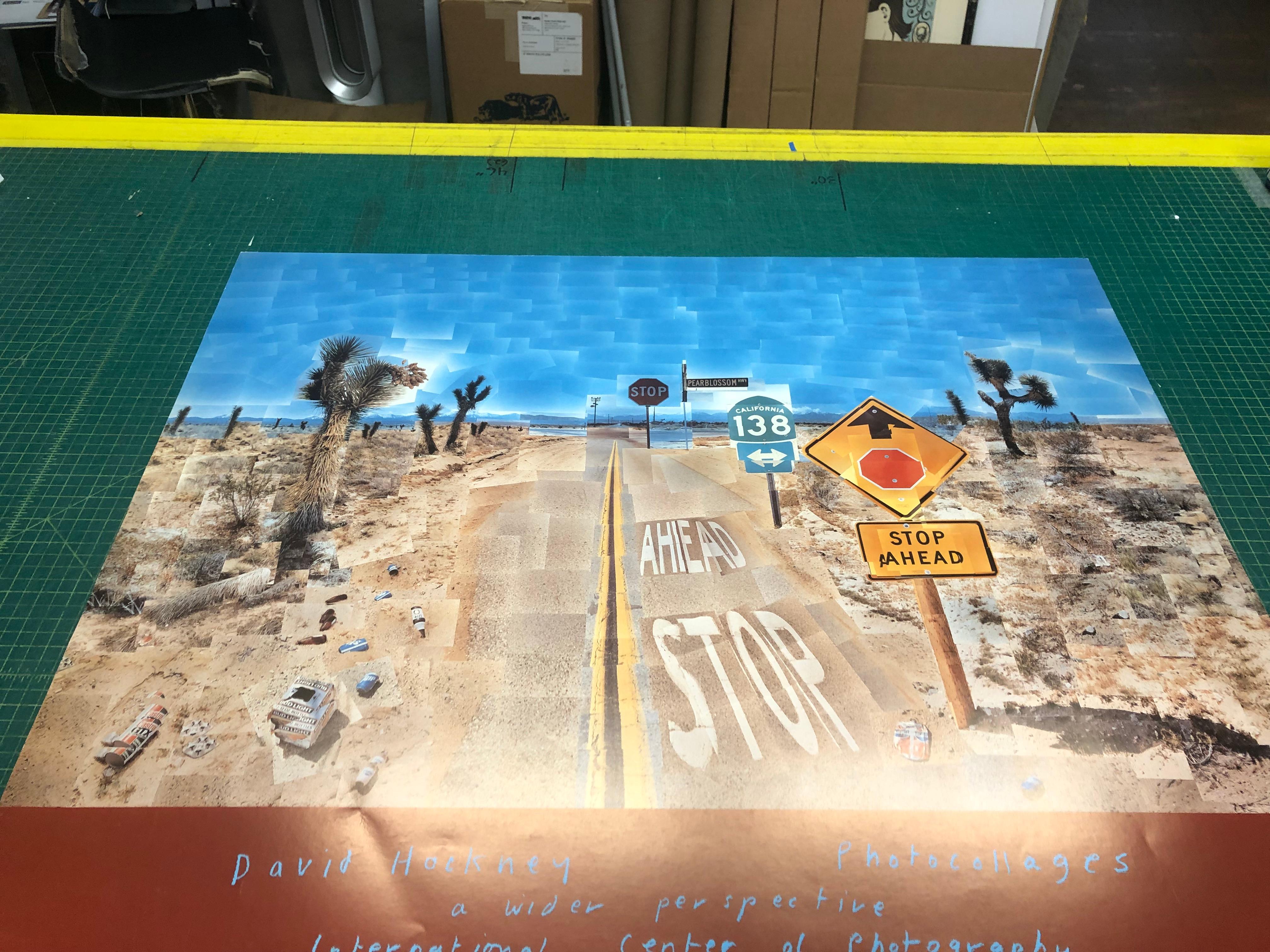 1986 David Hockney „Pearblossom Highway“ Pop Art Vintage 4