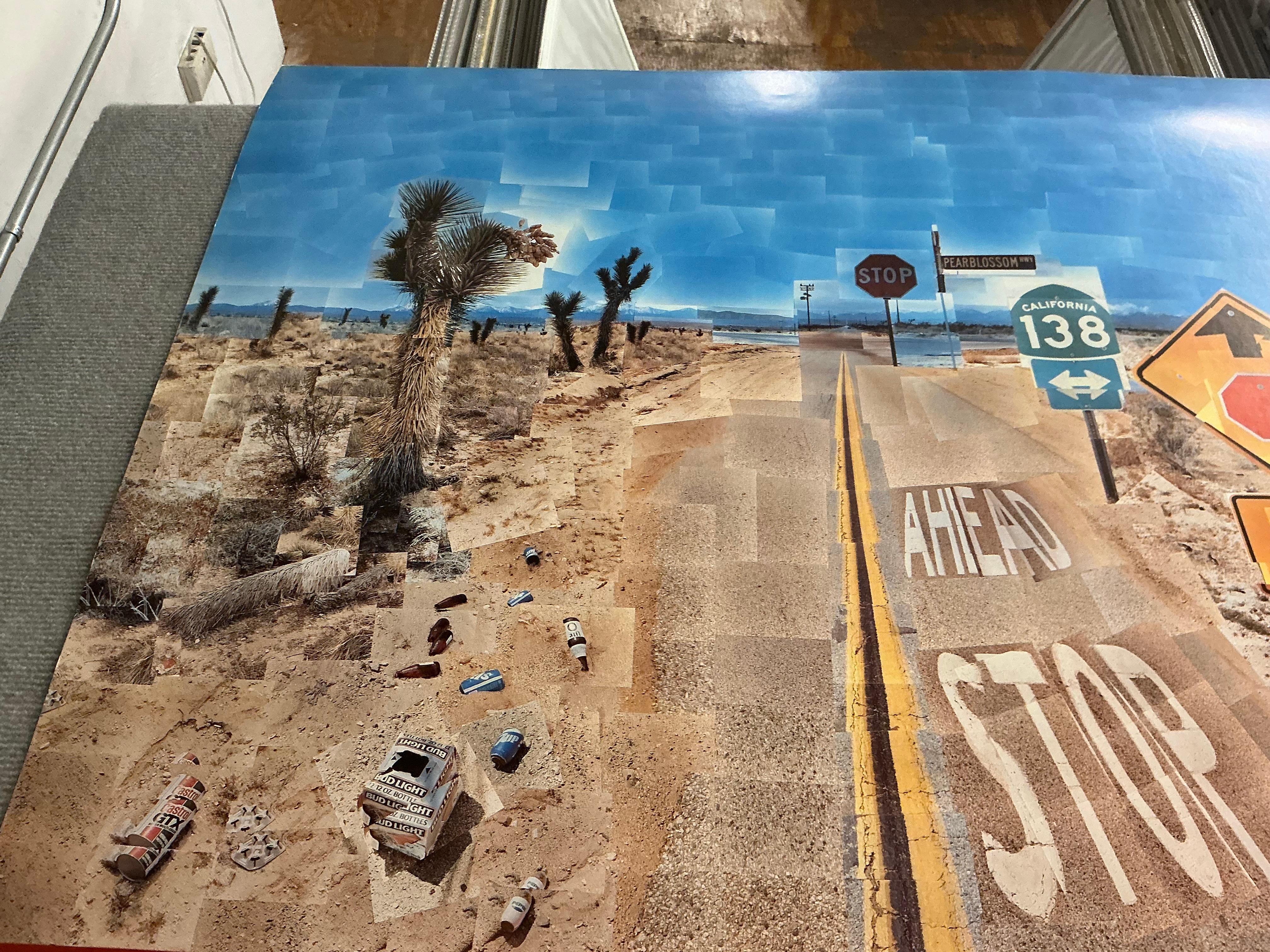 1986 David Hockney 'Pearblossom Highway' Pop Art Vintage For Sale 10