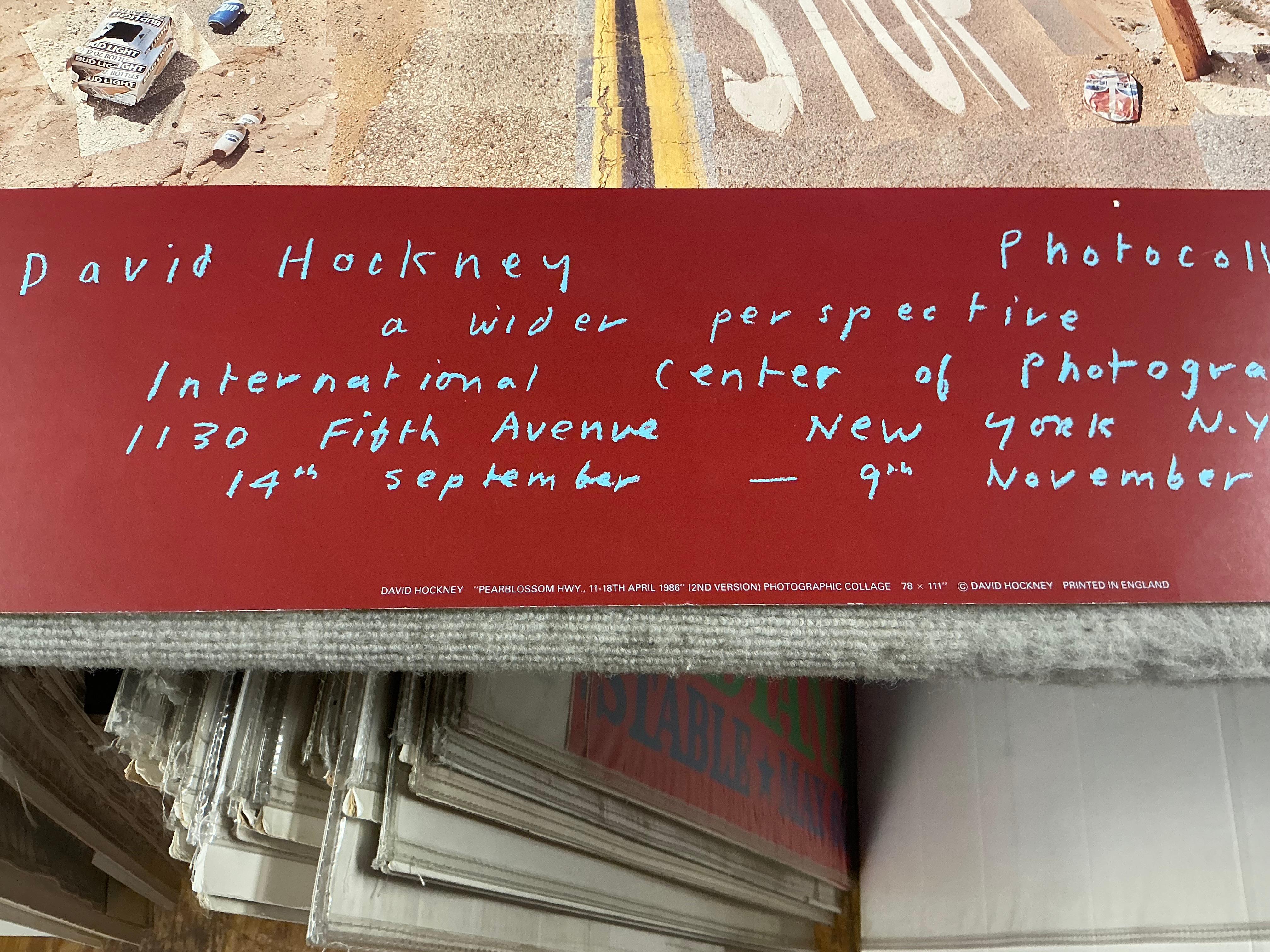 1986 David Hockney 'Pearblossom Highway' Pop Art Vintage For Sale 13