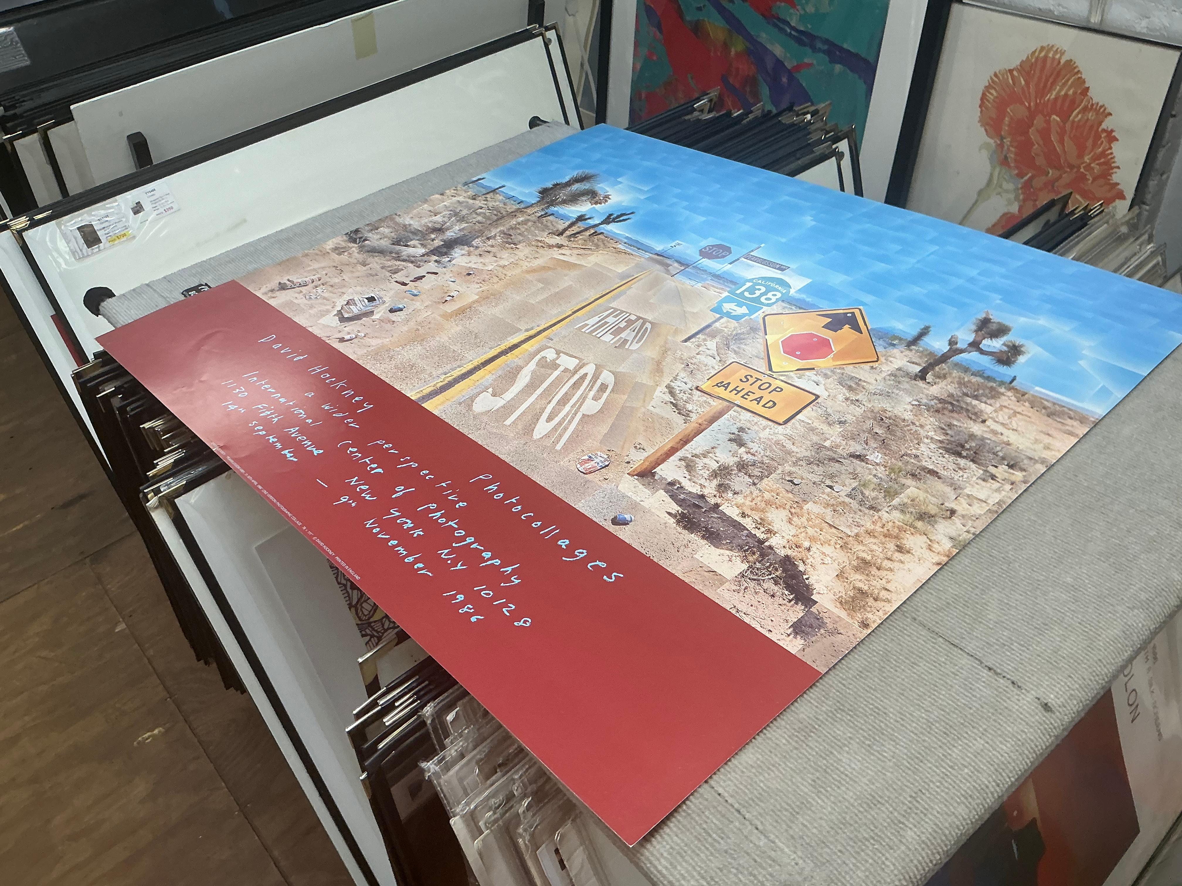 1986 David Hockney 'Pearblossom Highway' Pop Art Vintage For Sale 2