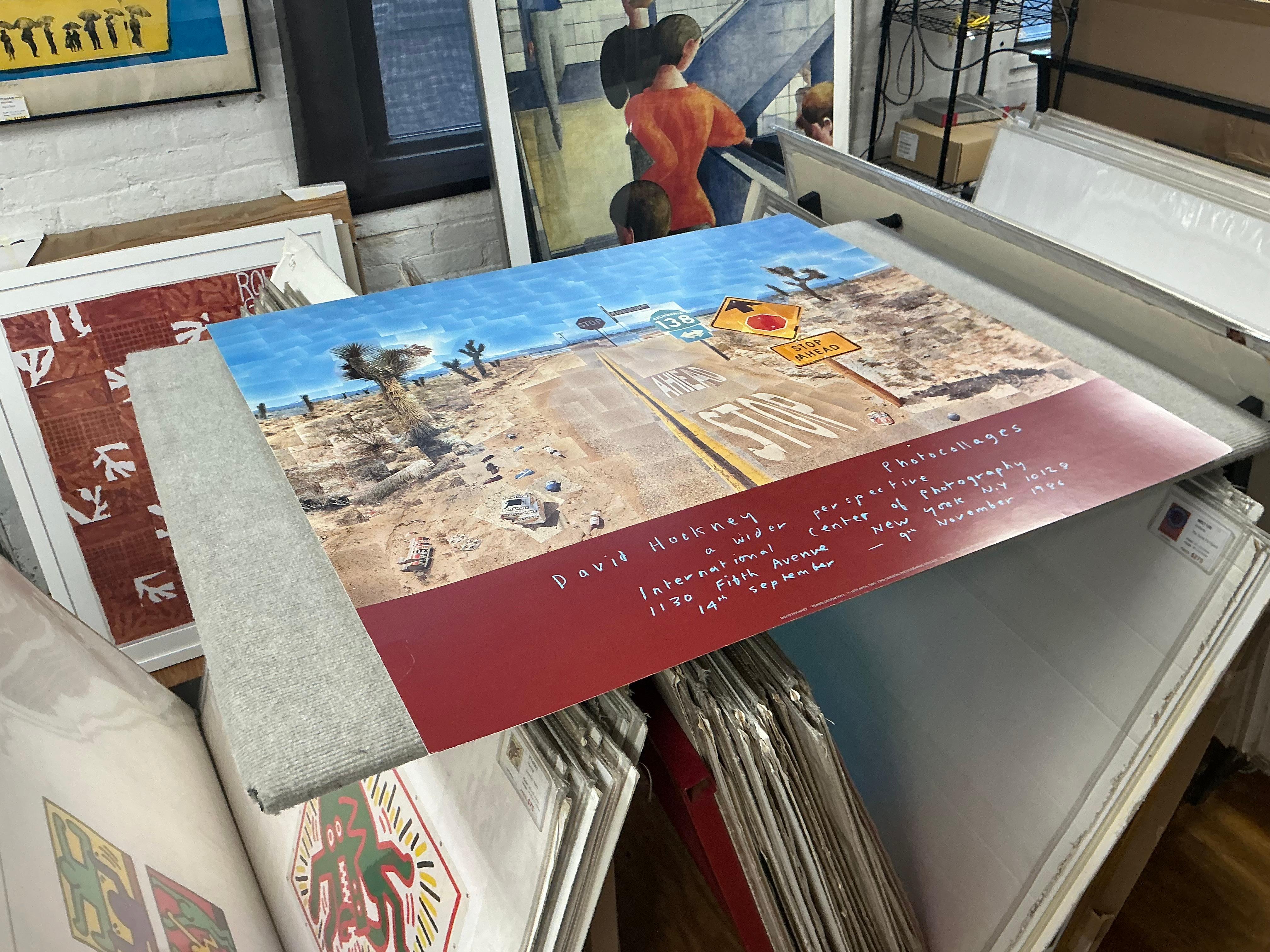 1986 David Hockney 'Pearblossom Highway' Pop Art Vintage For Sale 3