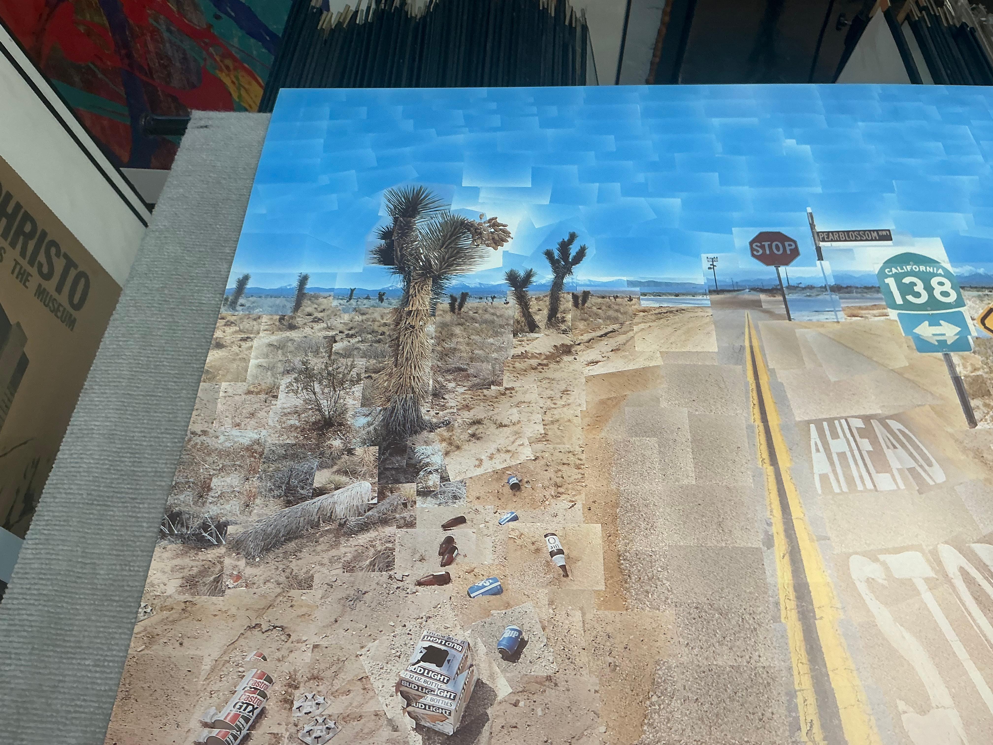 1986 David Hockney 'Pearblossom Highway' Pop Art Vintage For Sale 4