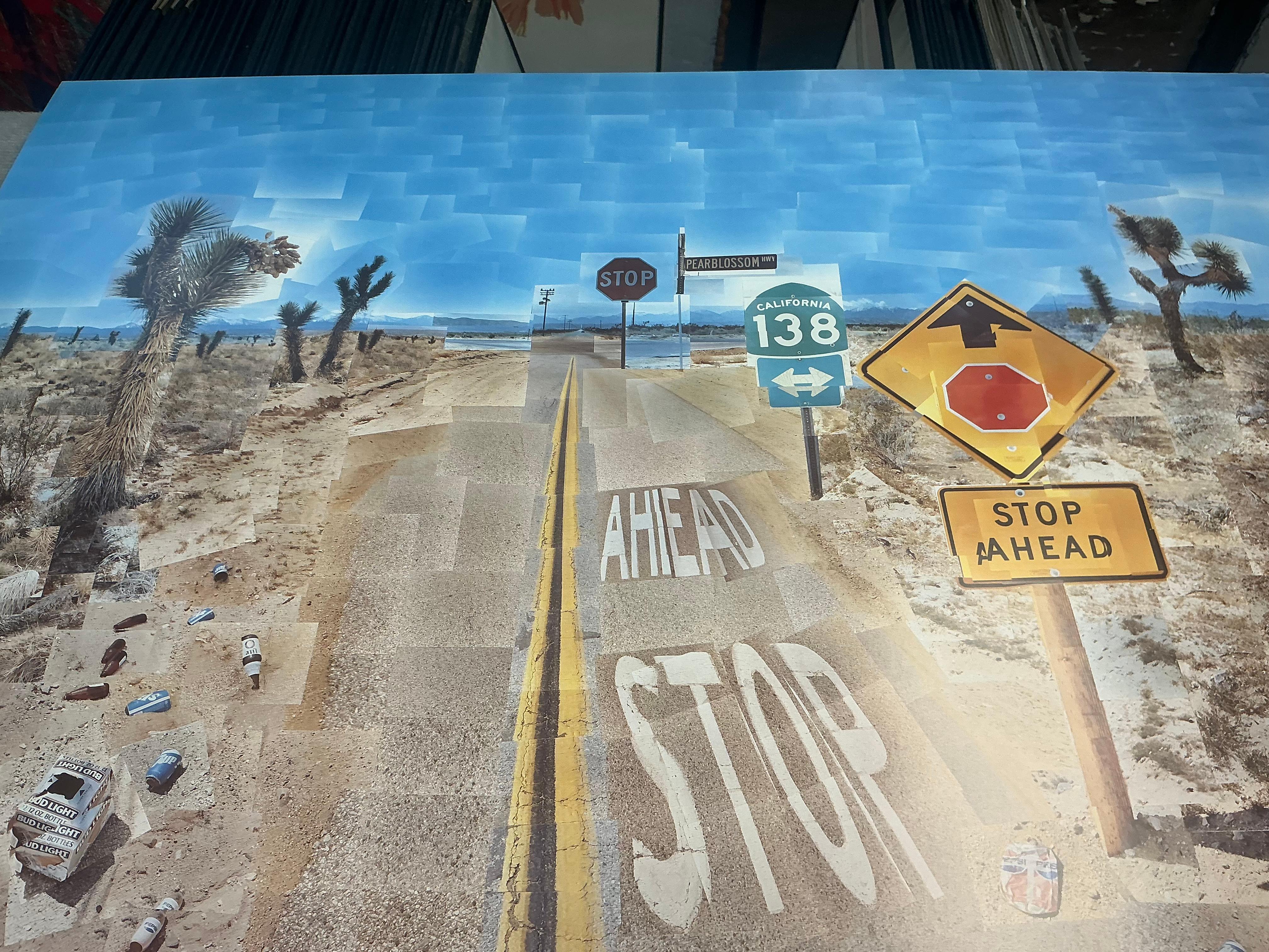 1986 David Hockney 'Pearblossom Highway' Pop Art Vintage For Sale 5