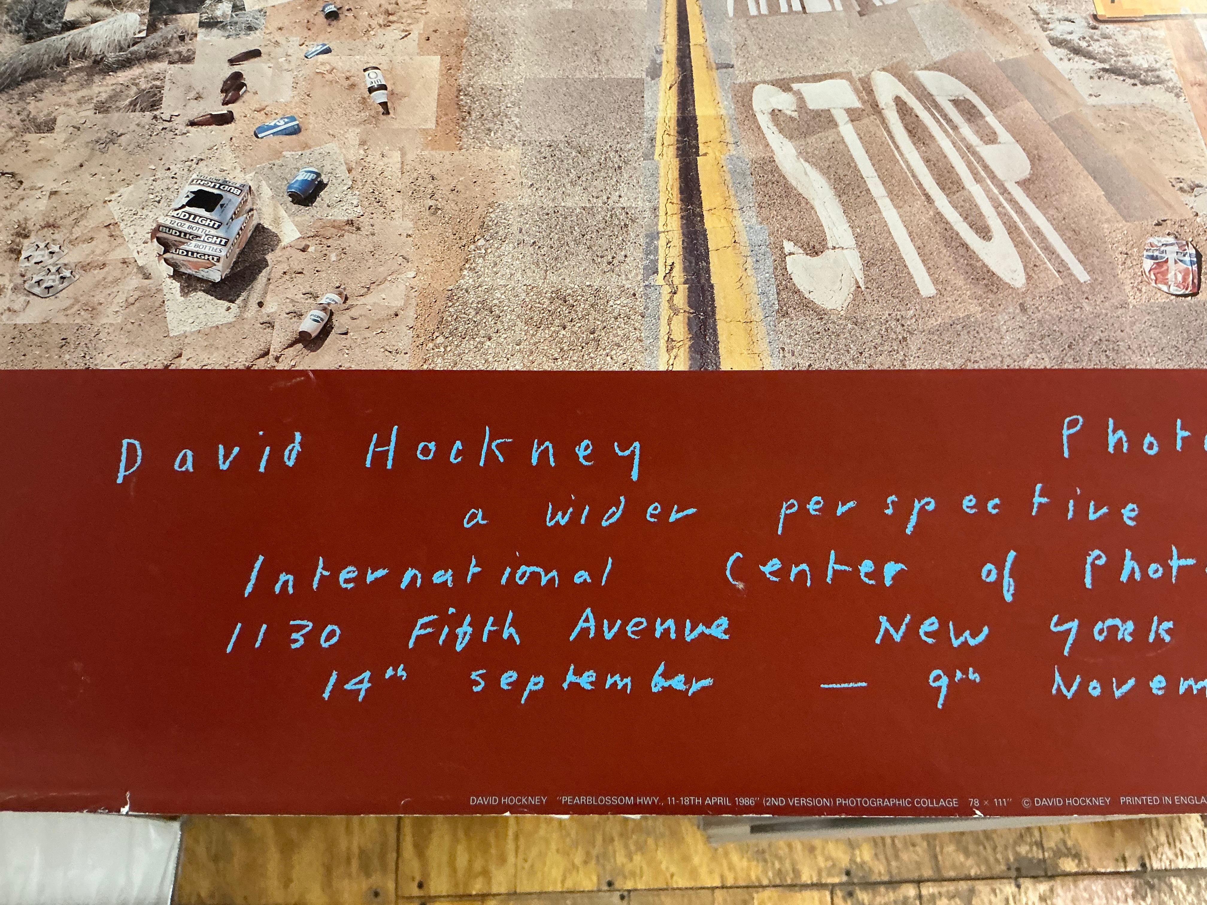 1986 David Hockney 'Pearblossom Highway' Pop Art Vintage For Sale 5