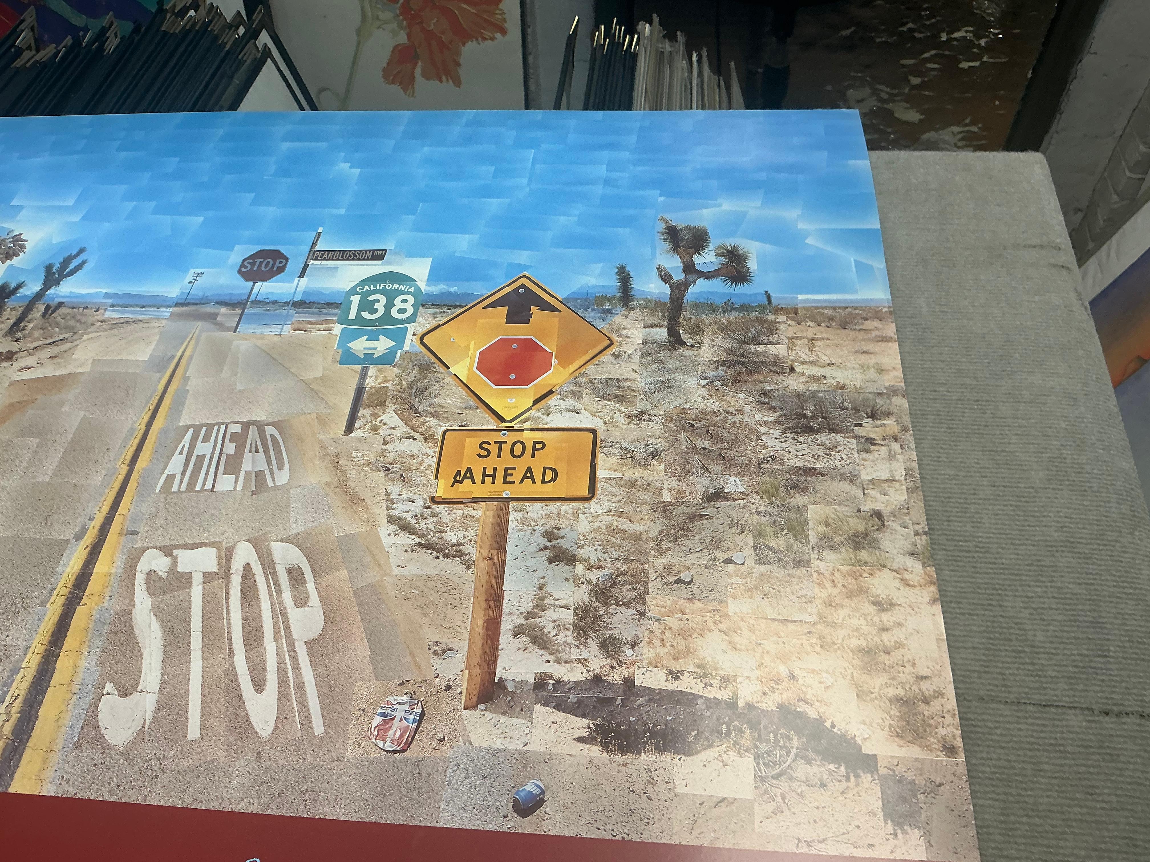1986 David Hockney 'Pearblossom Highway' Pop Art Vintage For Sale 6