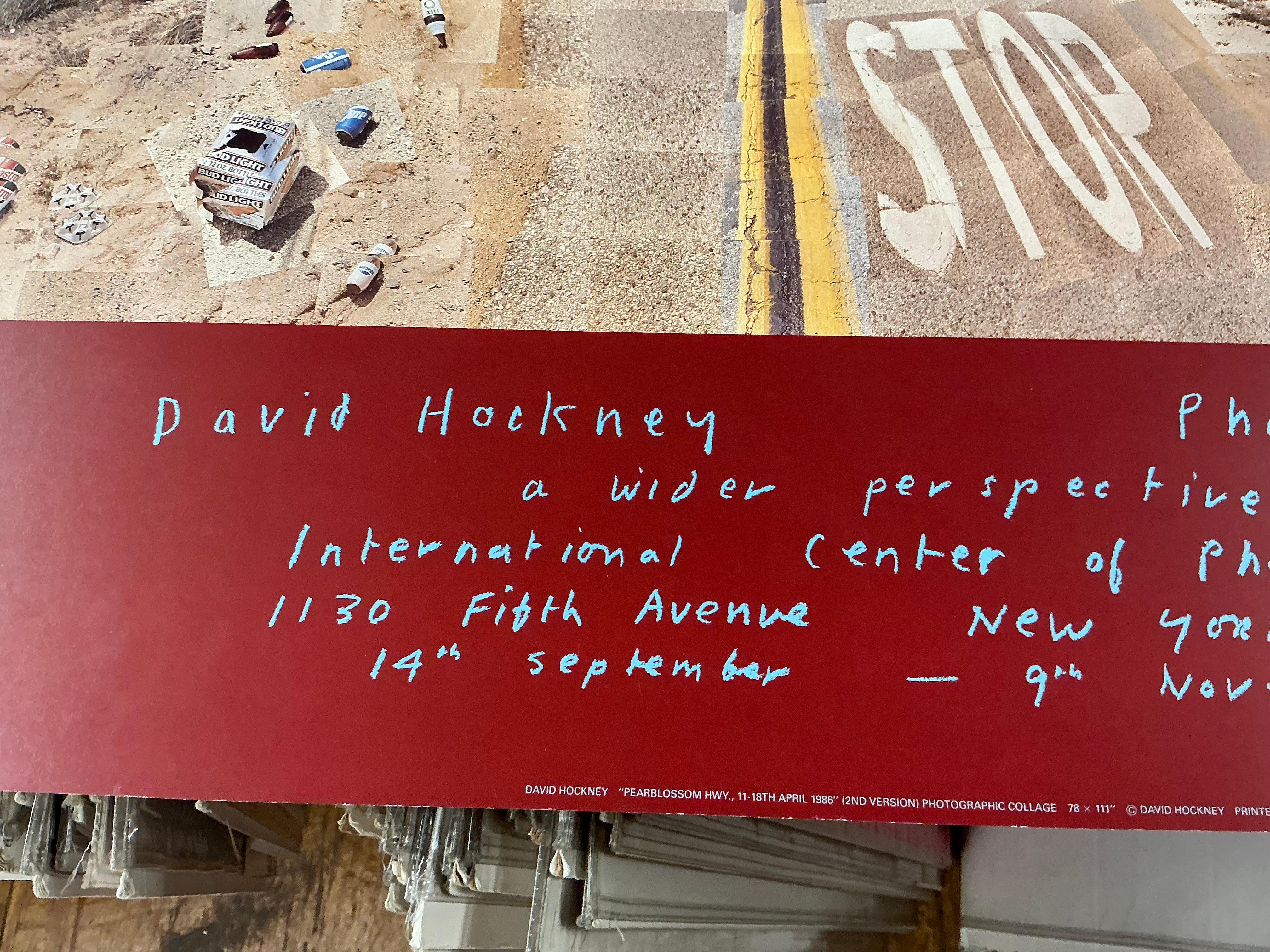 1986 David Hockney 'Pearblossom Highway' Pop Art Vintage For Sale 6